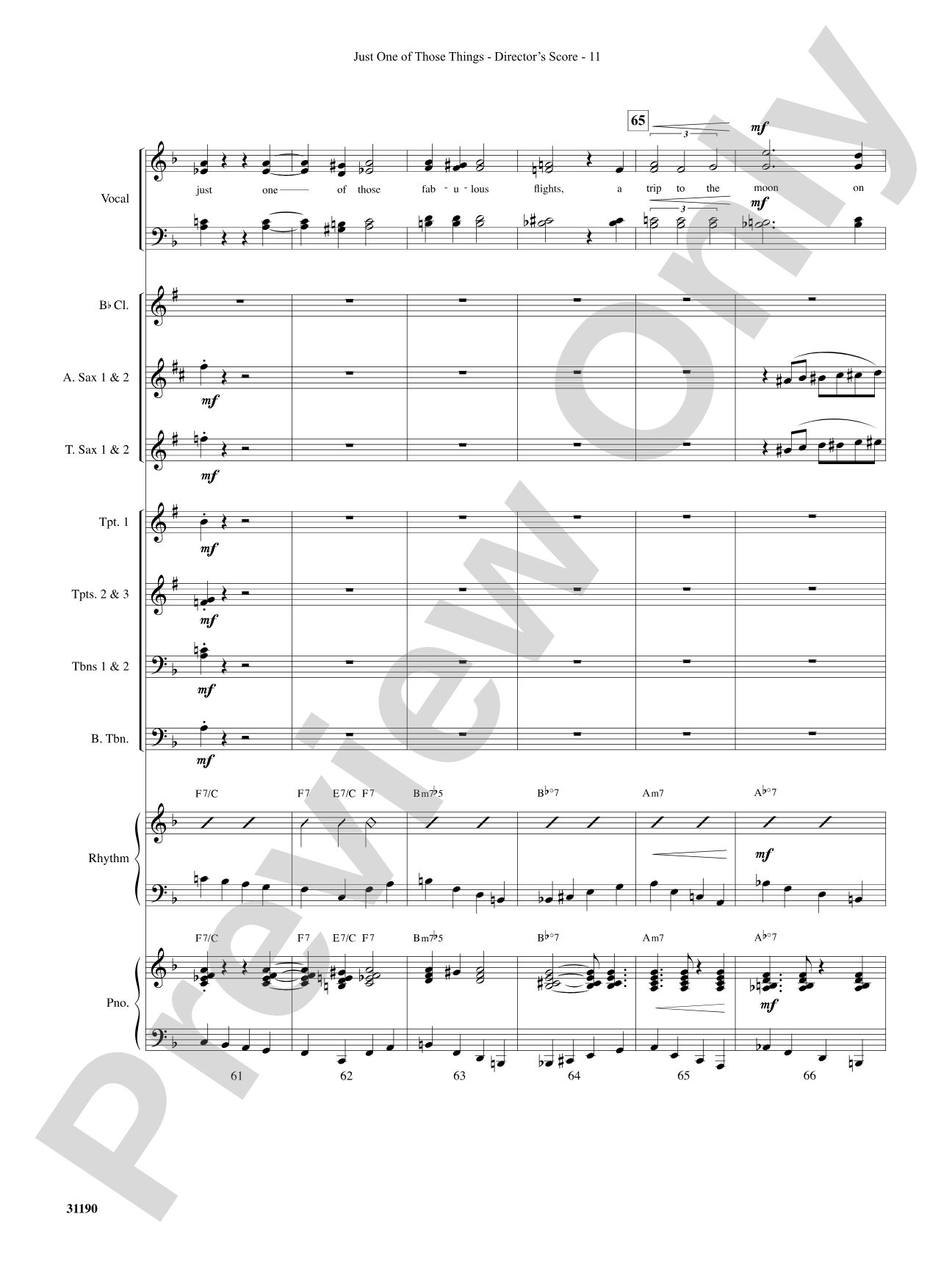 Just One of Those Things: Choral SoundPax