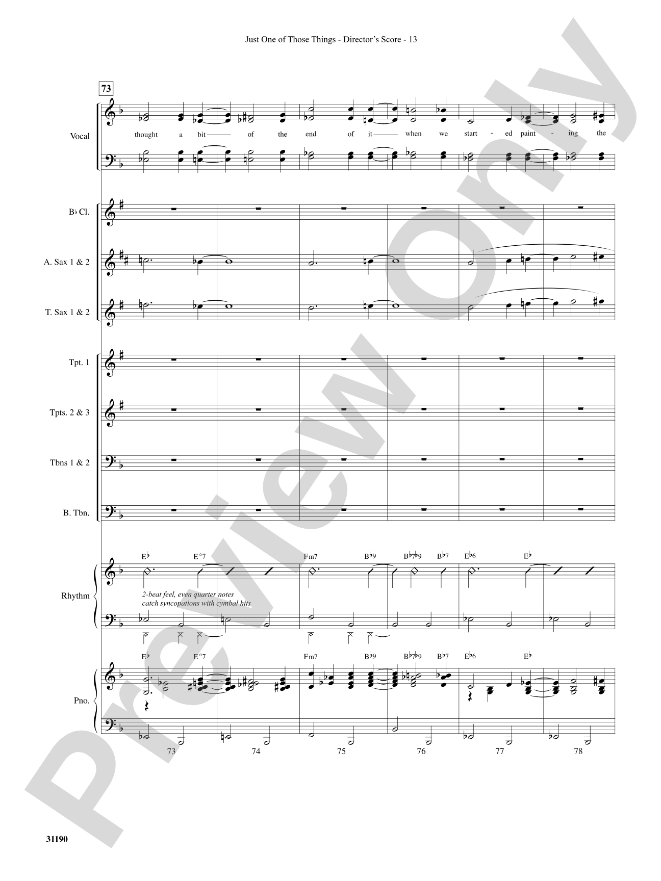 Just One of Those Things: Choral SoundPax