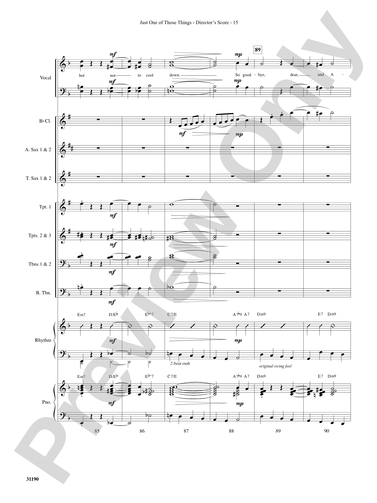 Just One of Those Things: Choral SoundPax