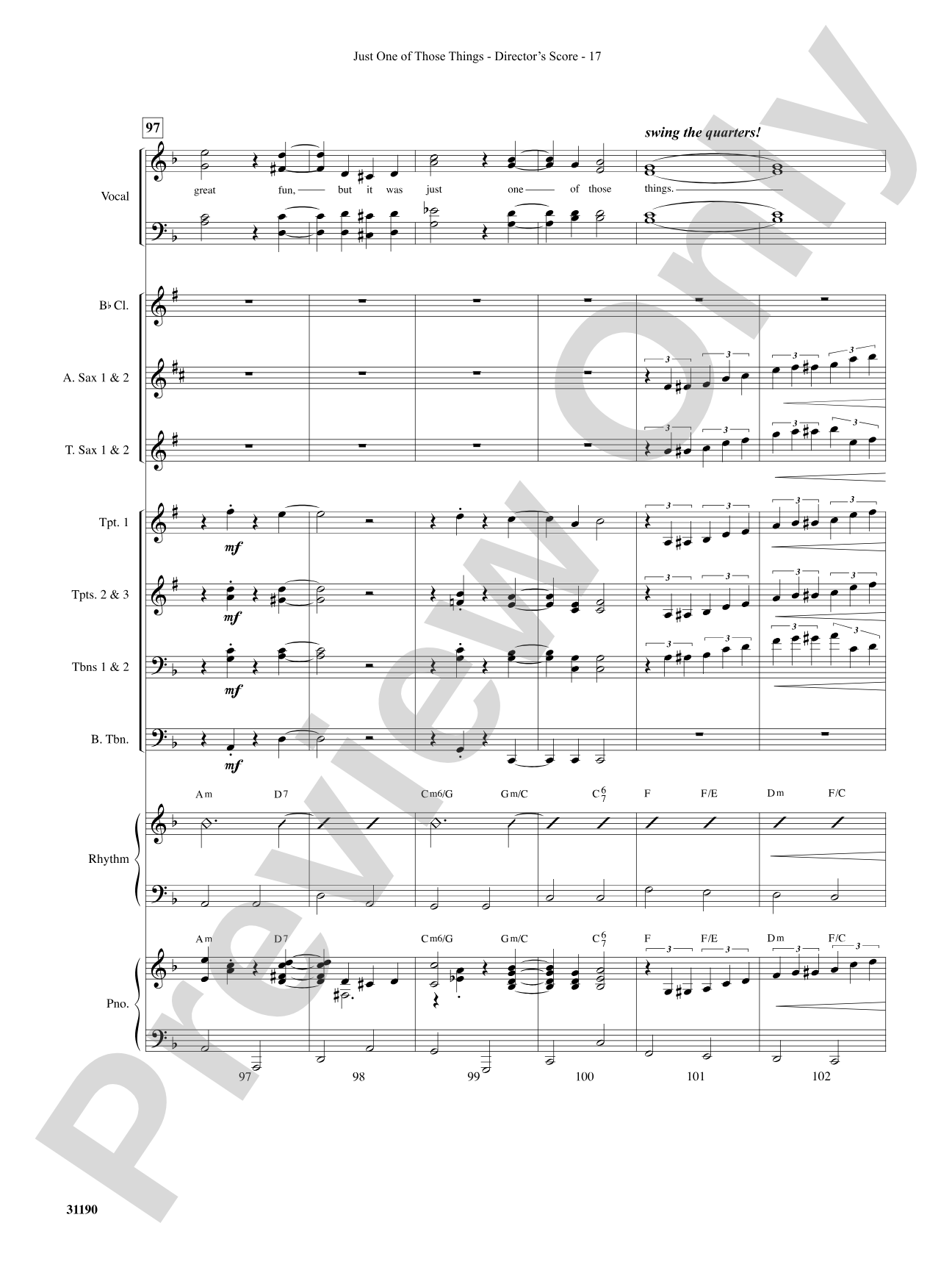 Just One of Those Things: Choral SoundPax