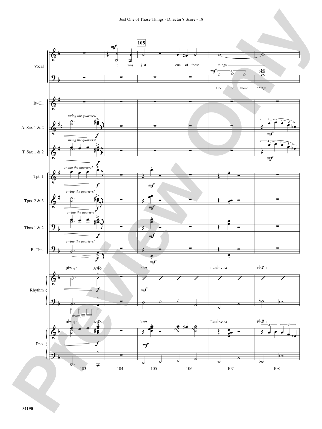 Just One of Those Things: Choral SoundPax