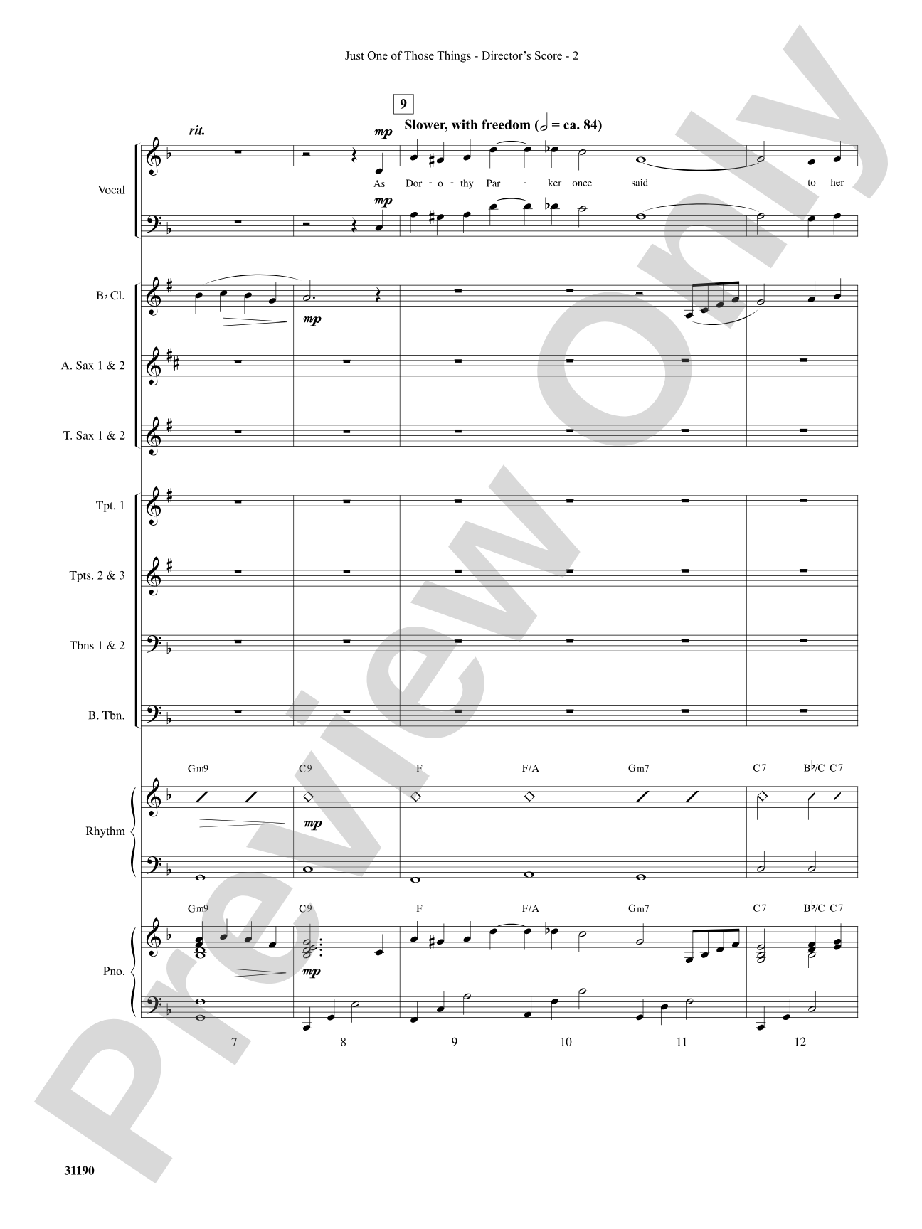 Just One of Those Things: Choral SoundPax