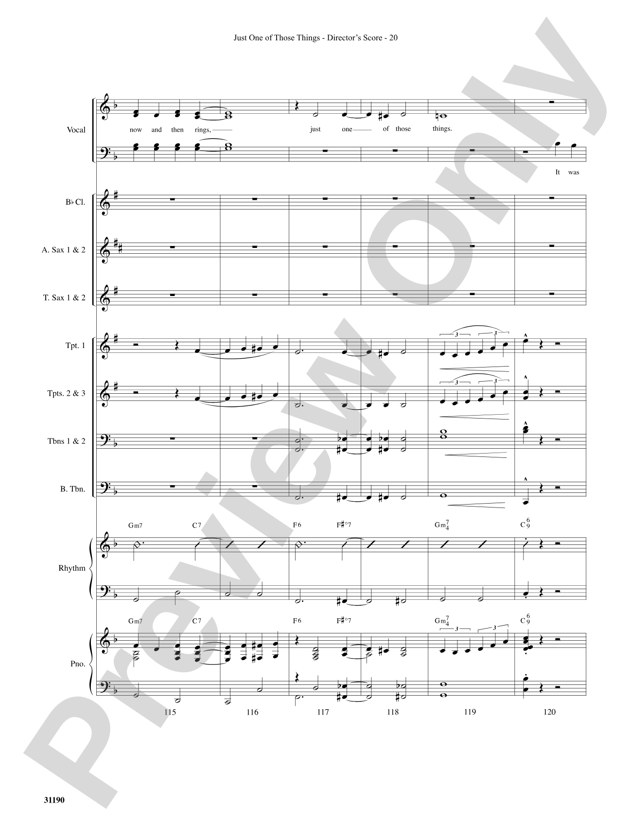 Just One of Those Things: Choral SoundPax