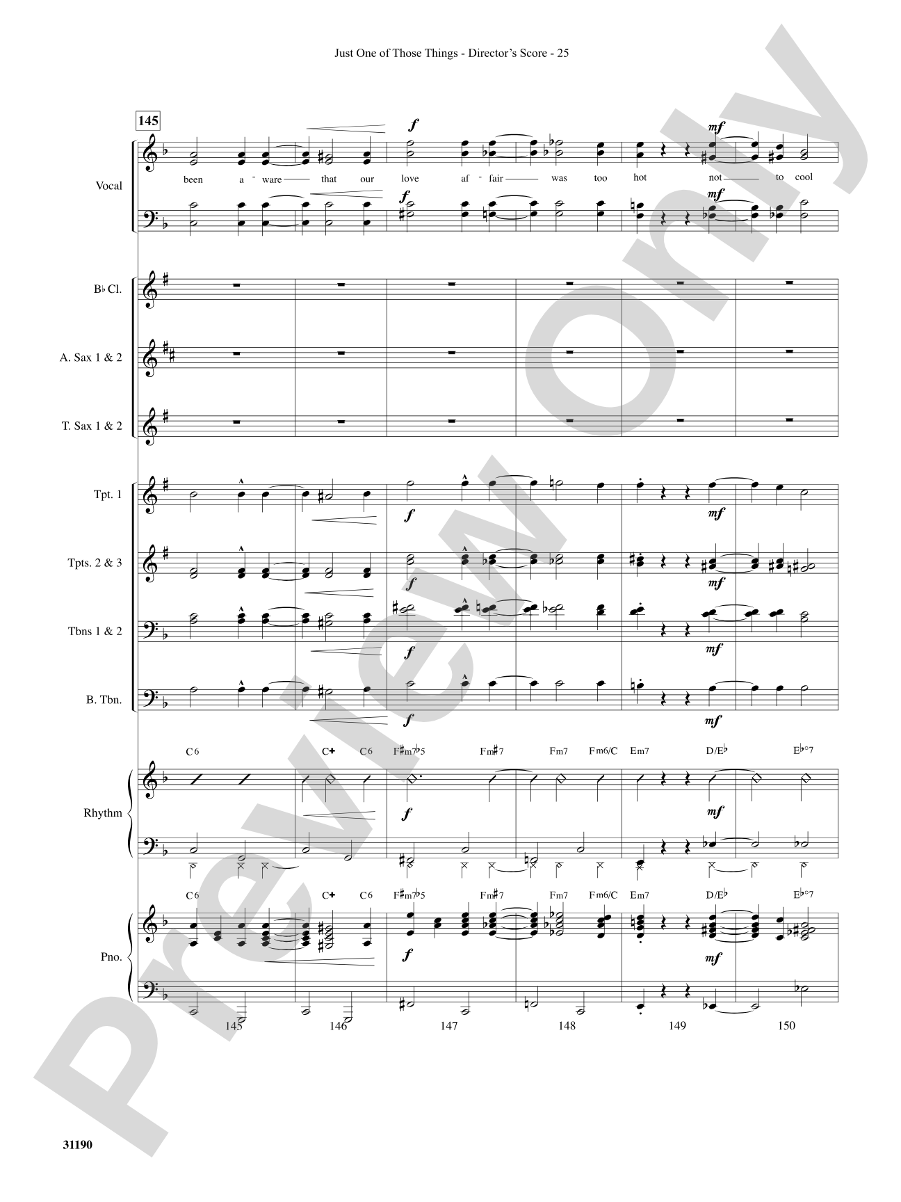 Just One of Those Things: Choral SoundPax