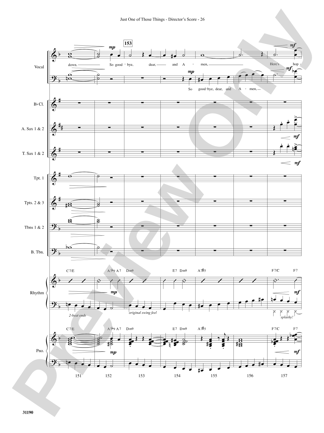 Just One of Those Things: Choral SoundPax