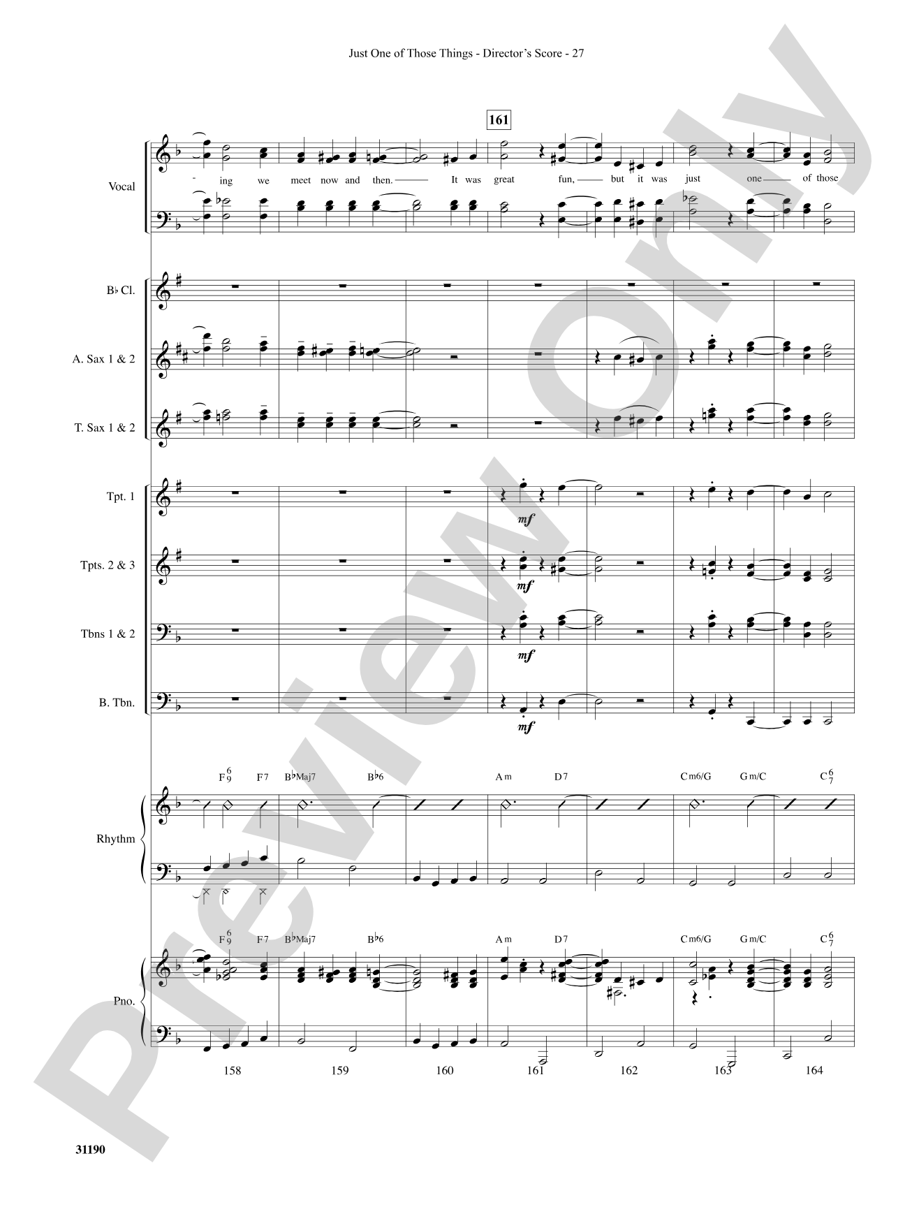 Just One of Those Things: Choral SoundPax