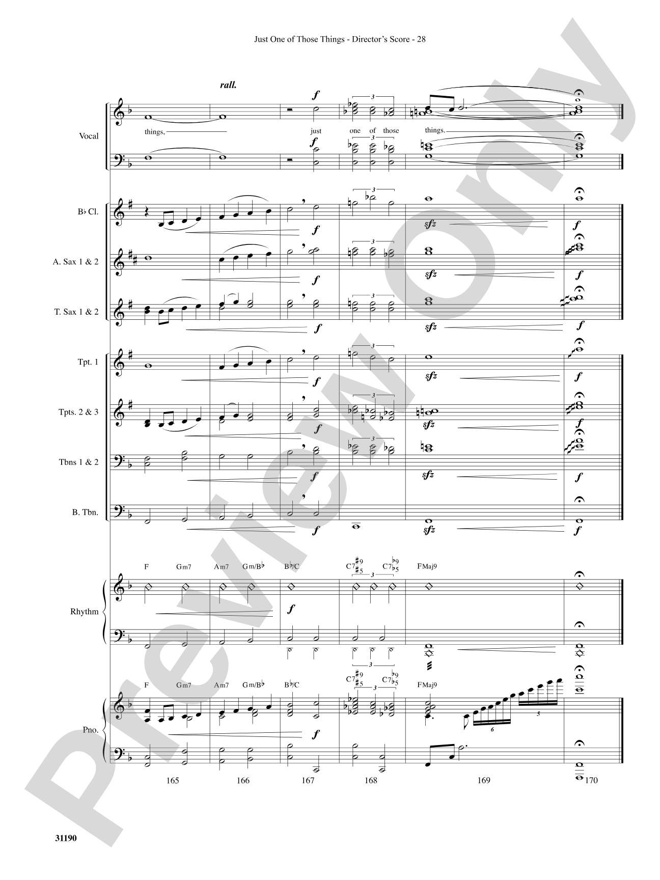 Just One of Those Things: Choral SoundPax