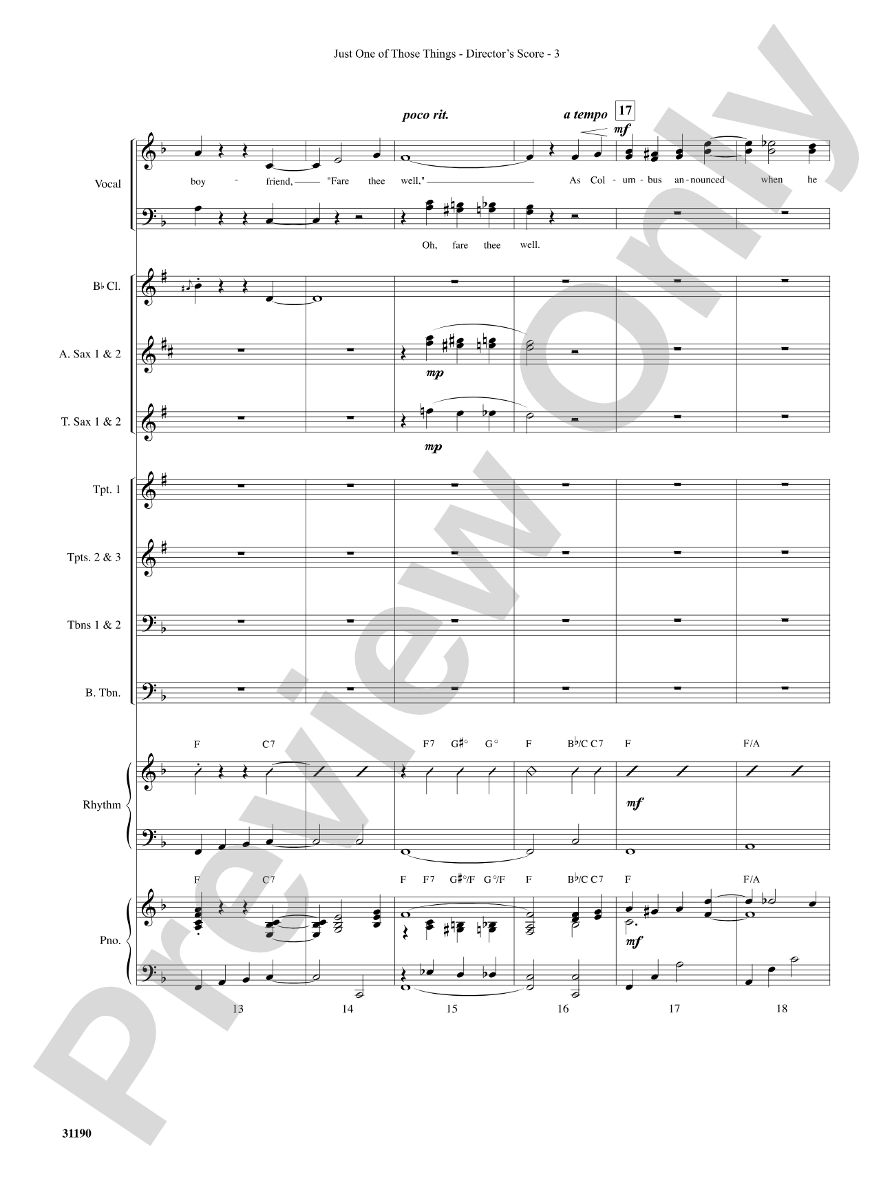 Just One of Those Things: Choral SoundPax