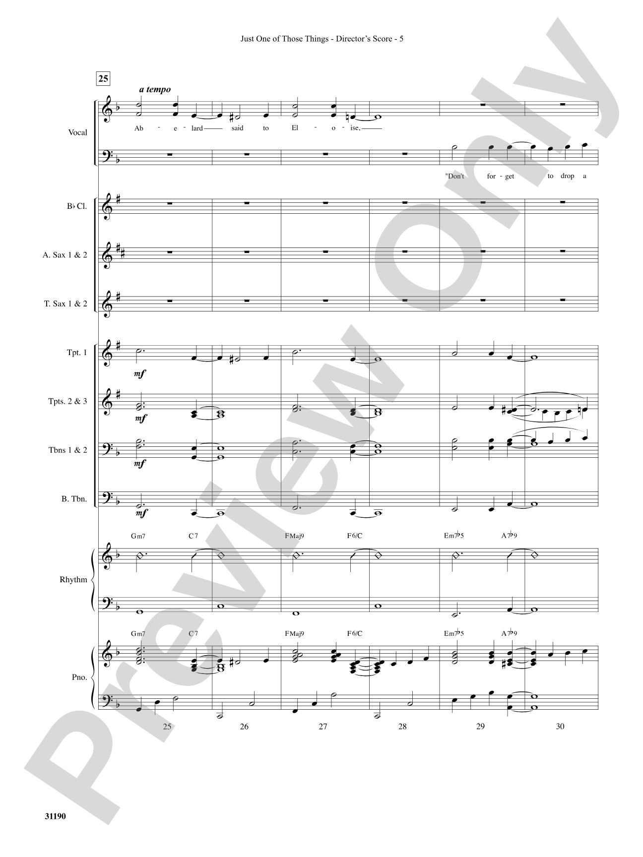 Just One of Those Things: Choral SoundPax