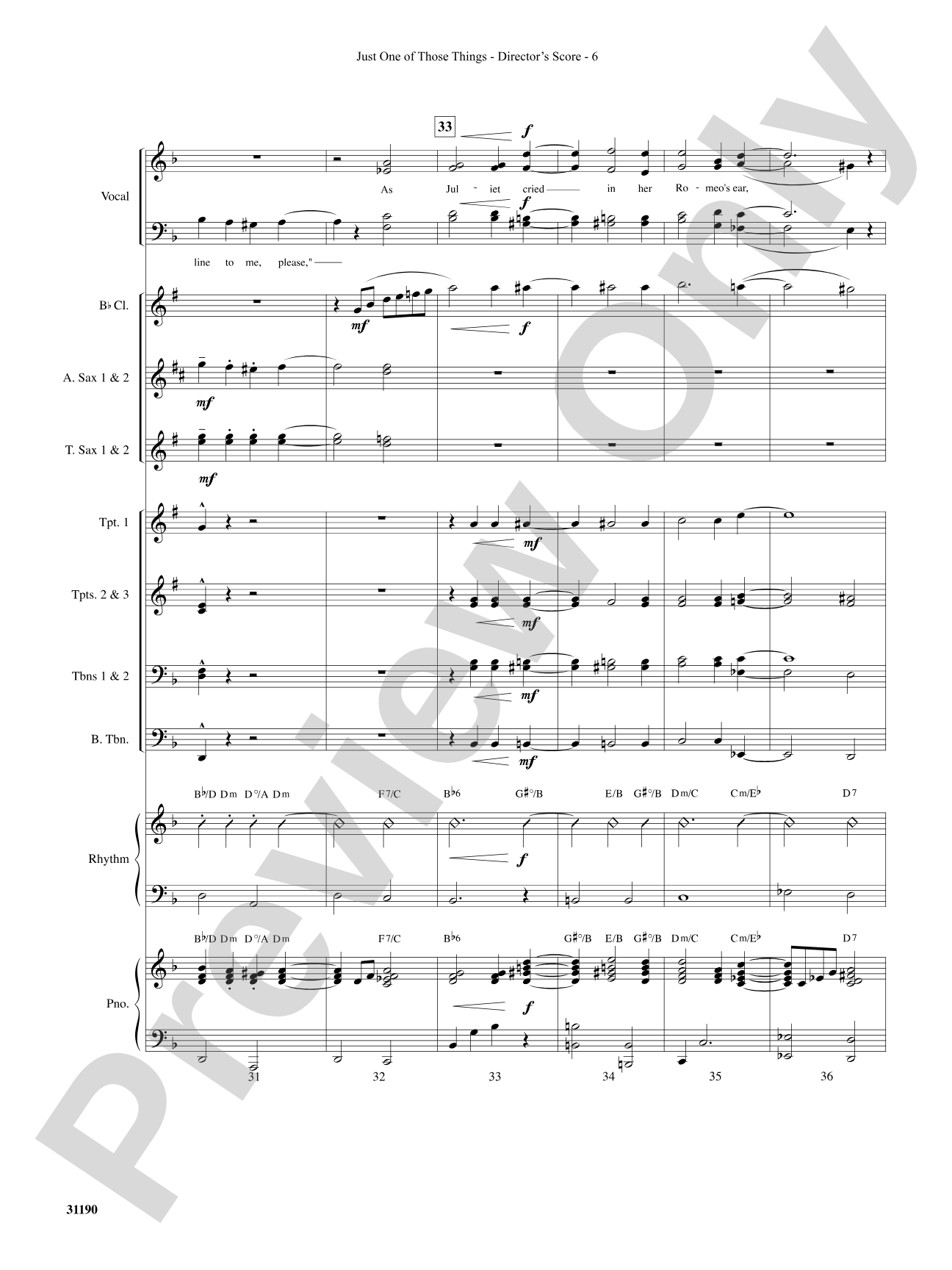 Just One of Those Things: Choral SoundPax