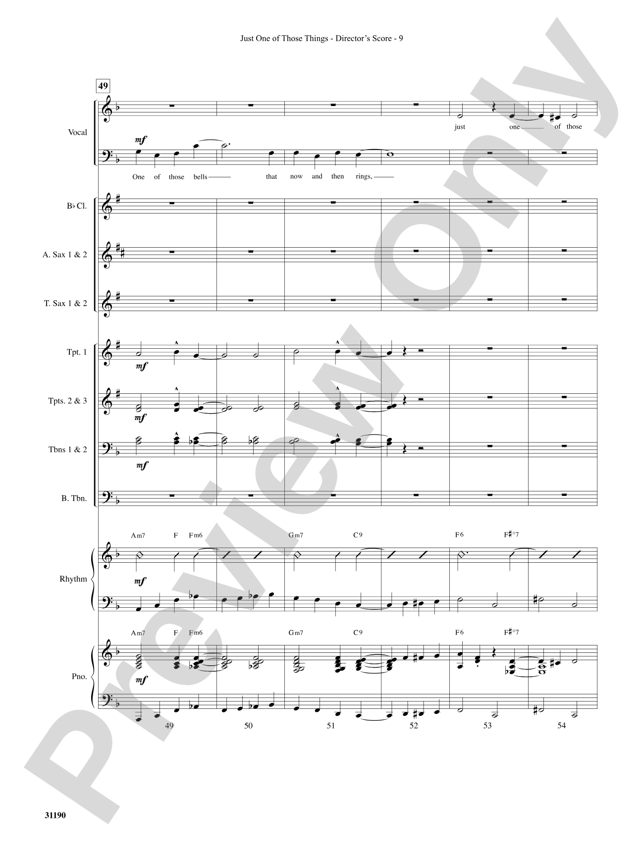 Just One of Those Things: Choral SoundPax