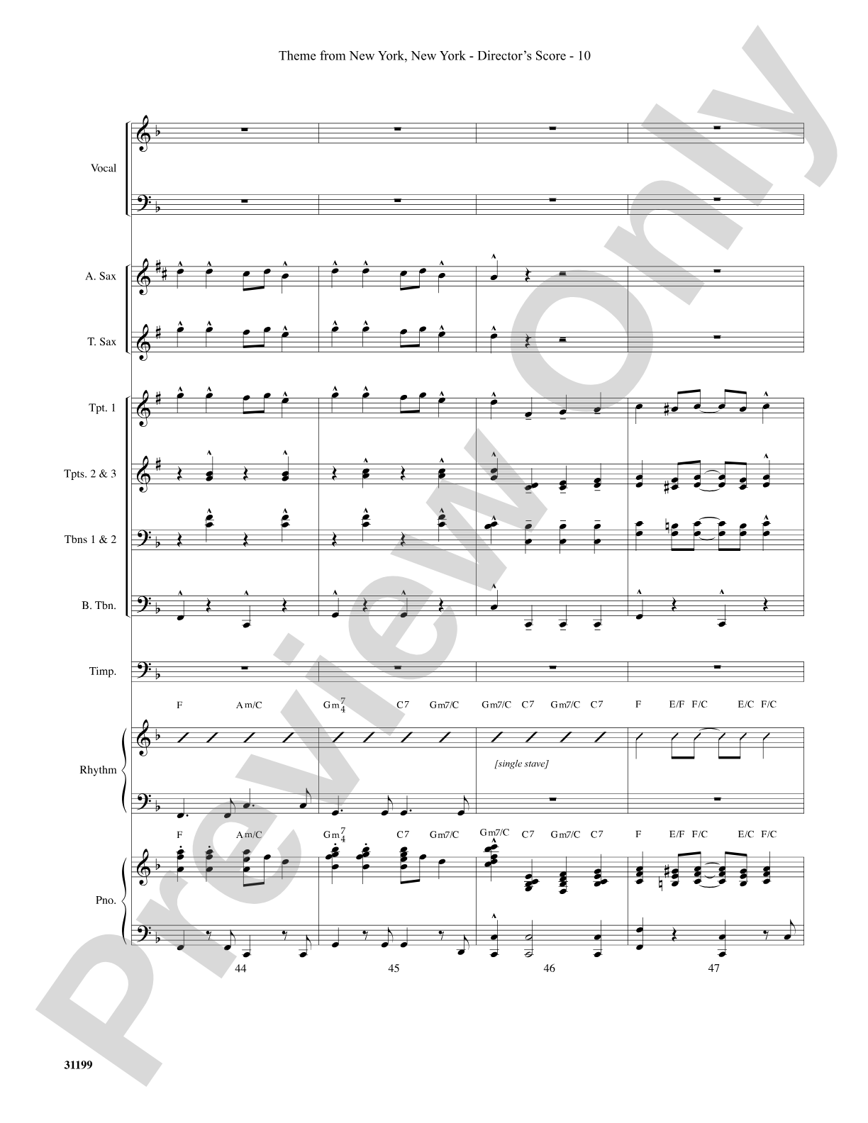 Theme from New York, New York: Choral SoundPax