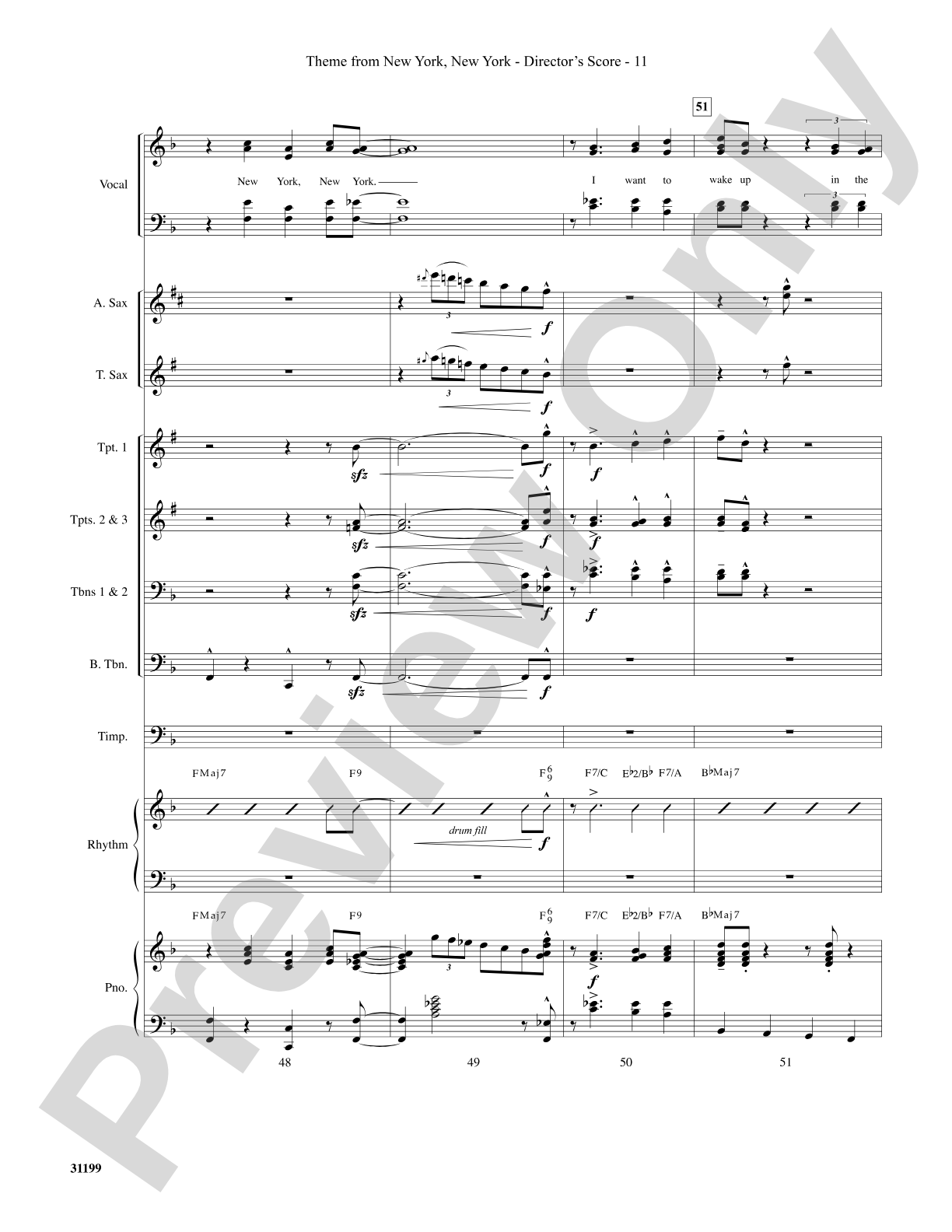 Theme from New York, New York: Choral SoundPax