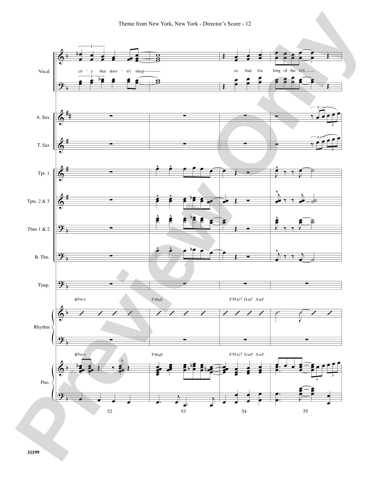 Theme from New York, New York: Choral SoundPax