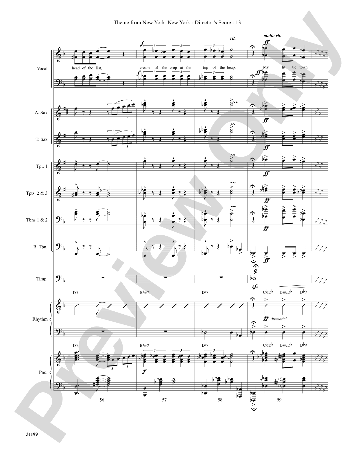 Theme from New York, New York: Choral SoundPax