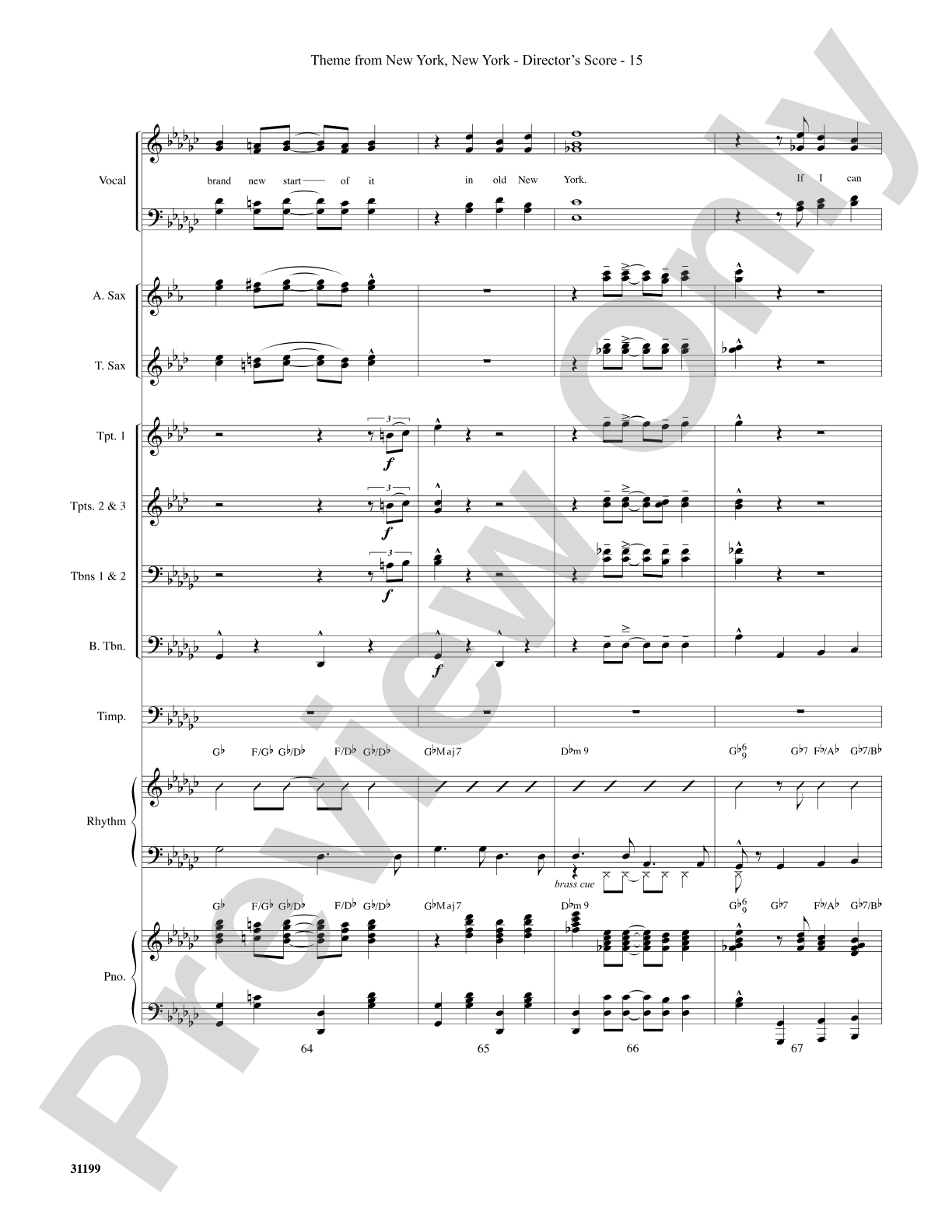 Theme from New York, New York: Choral SoundPax