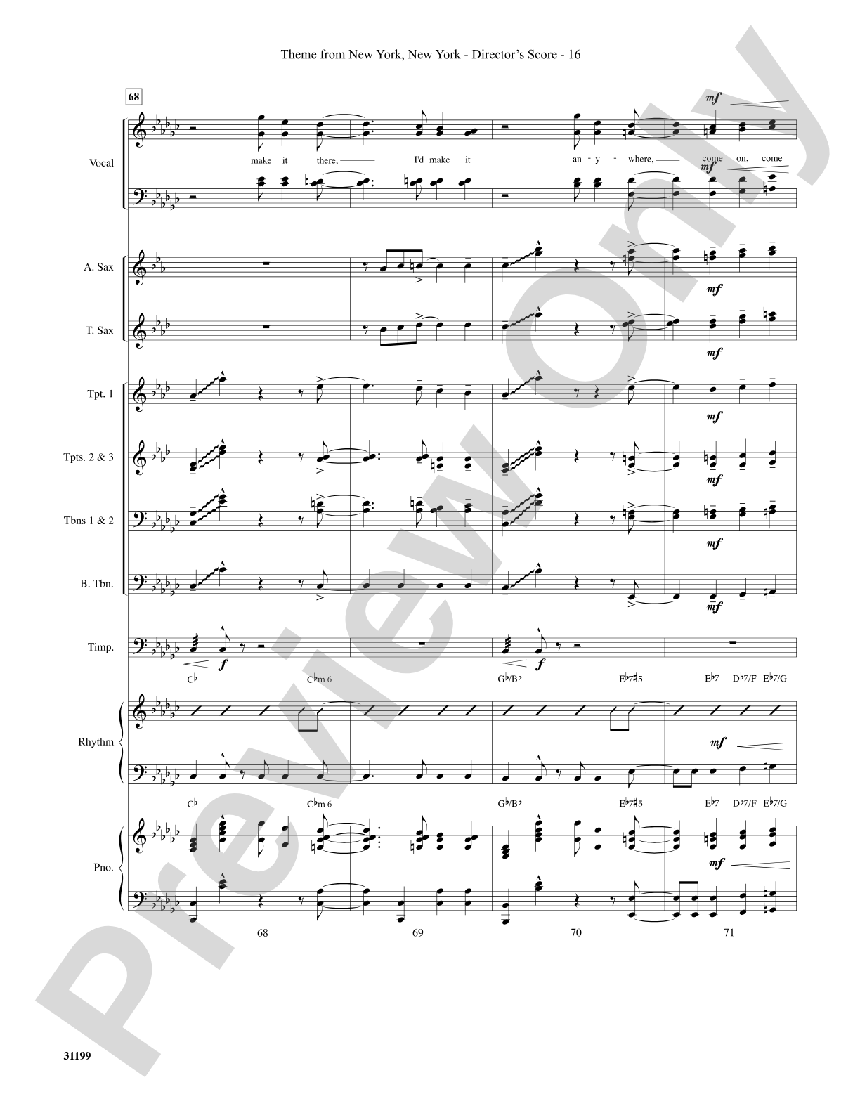 Theme from New York, New York: Choral SoundPax