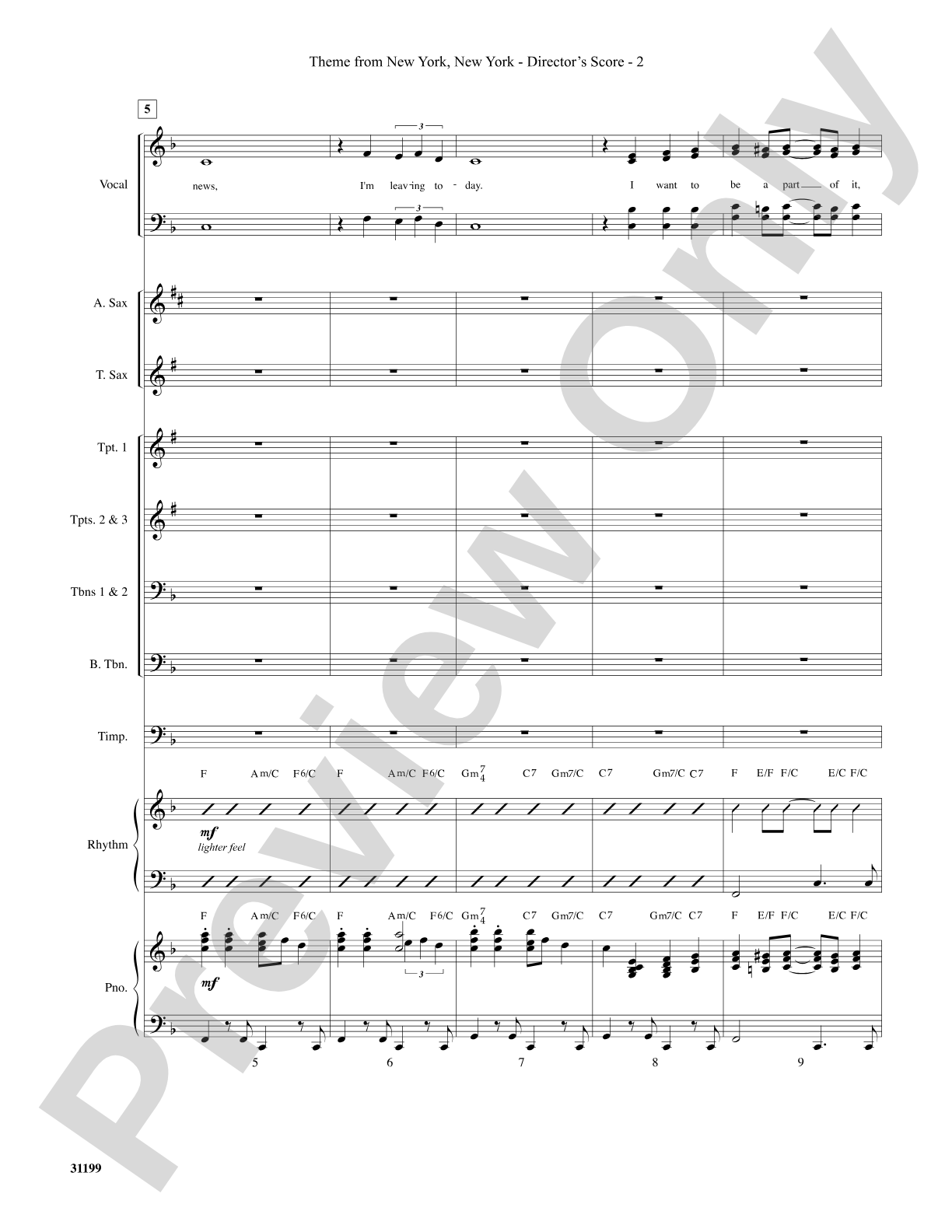 Theme from New York, New York: Choral SoundPax