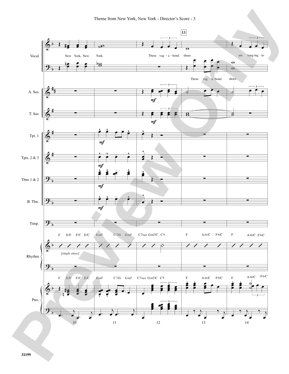 Theme from New York, New York: Choral SoundPax