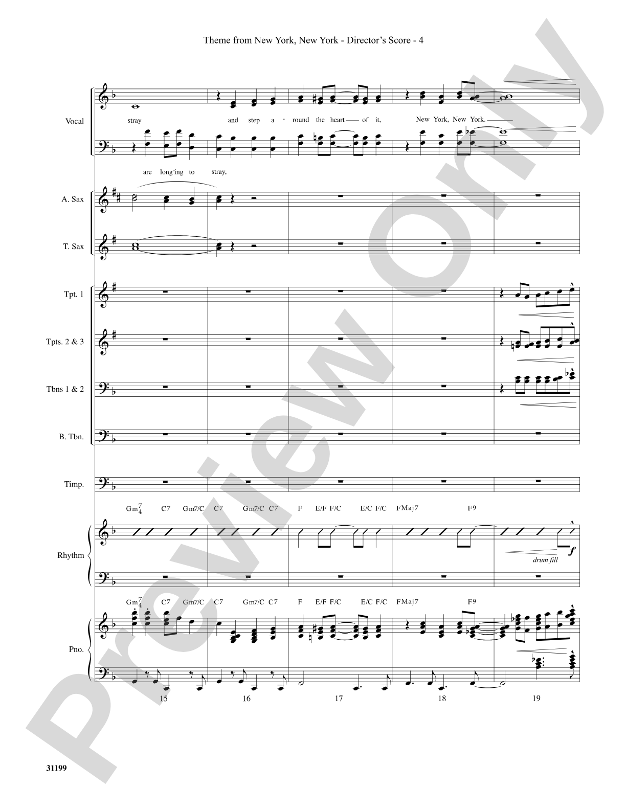 Theme from New York, New York: Choral SoundPax