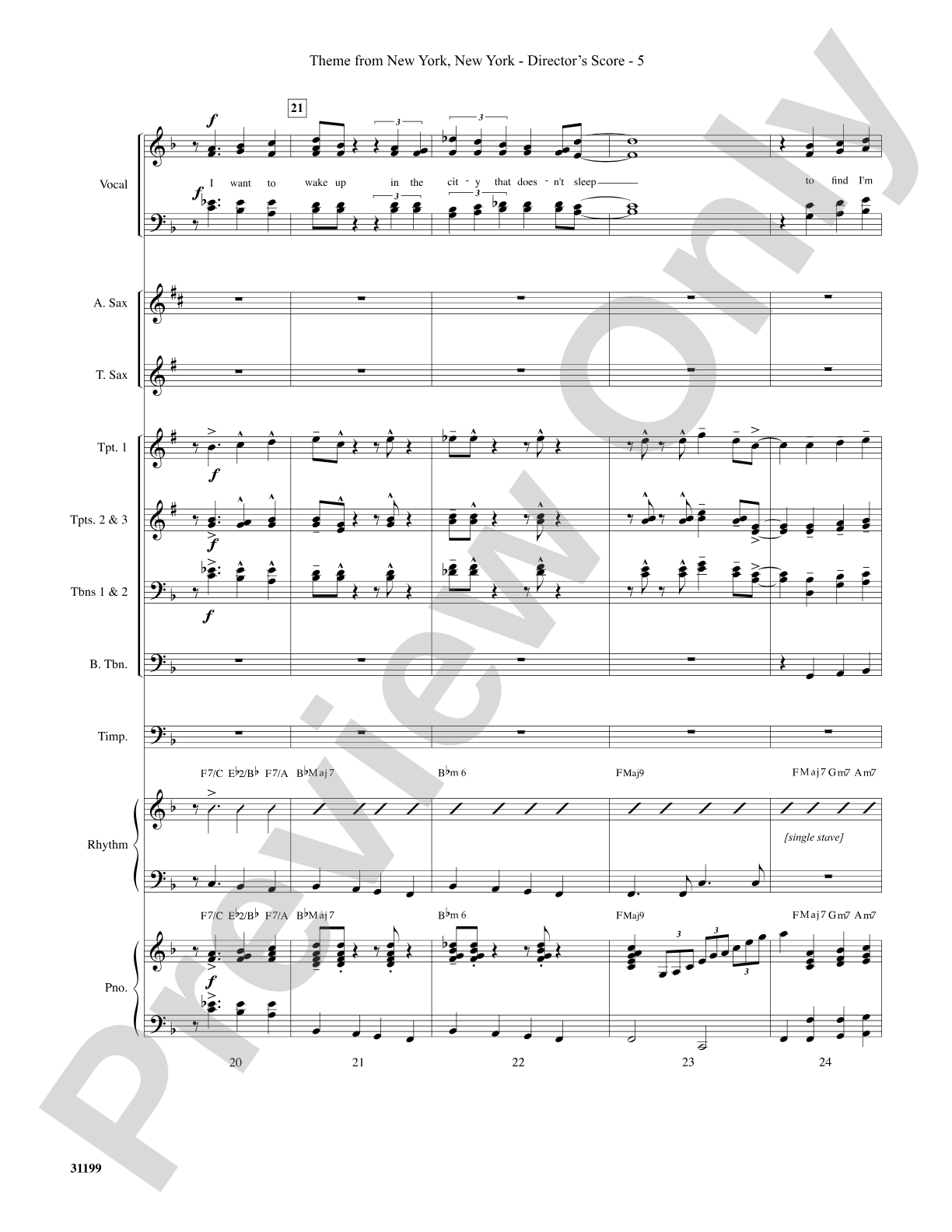 Theme from New York, New York: Choral SoundPax