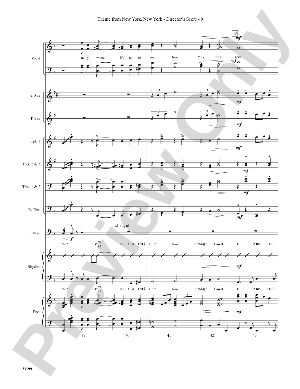 Theme from New York, New York: Choral SoundPax