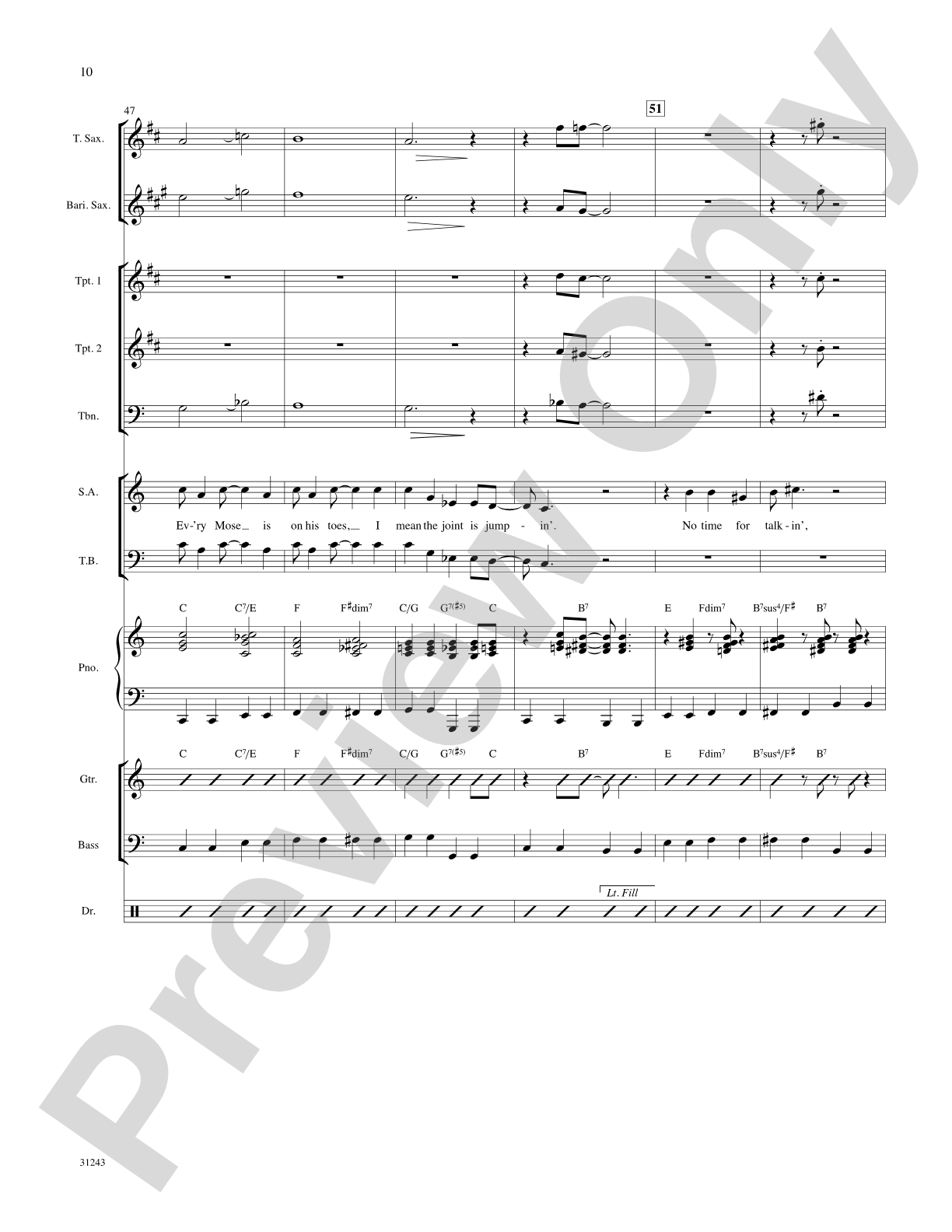 The Joint Is Jumpin' (from the musical Ain't Misbehavin'): Choral SoundPax