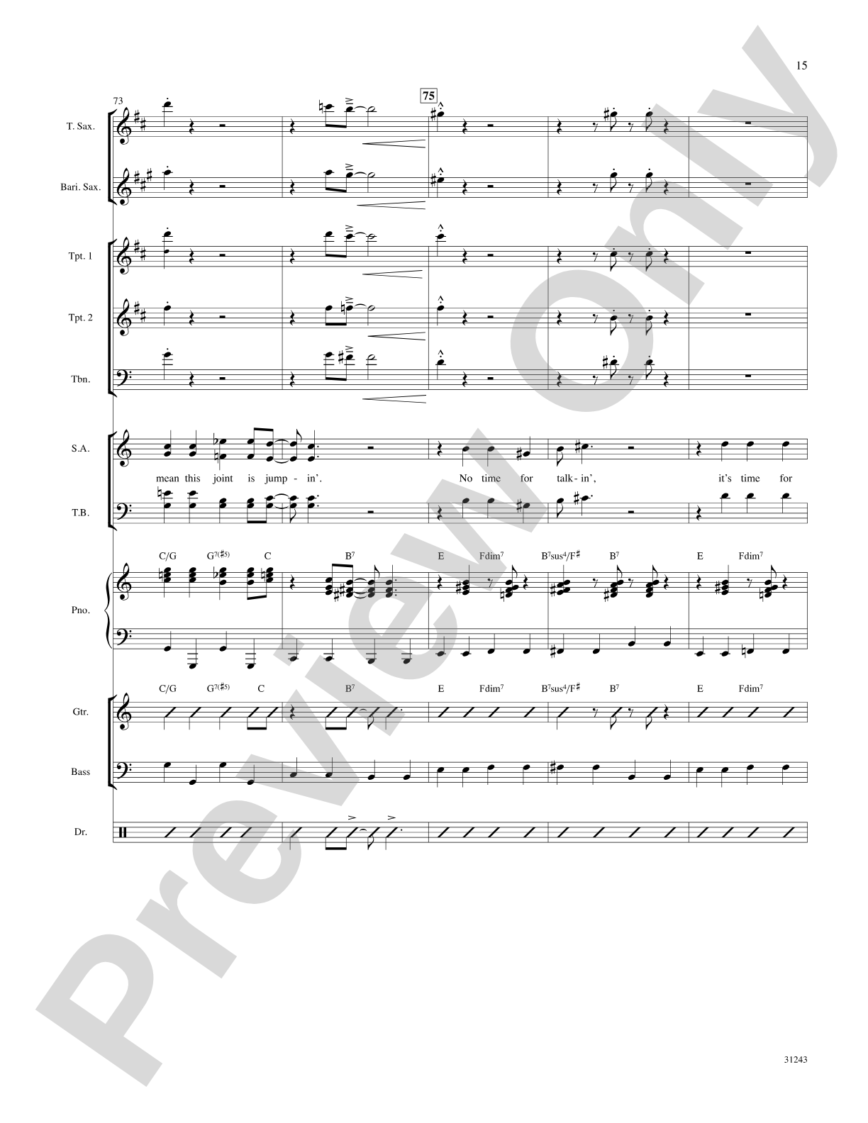 The Joint Is Jumpin' (from the musical Ain't Misbehavin'): Choral SoundPax