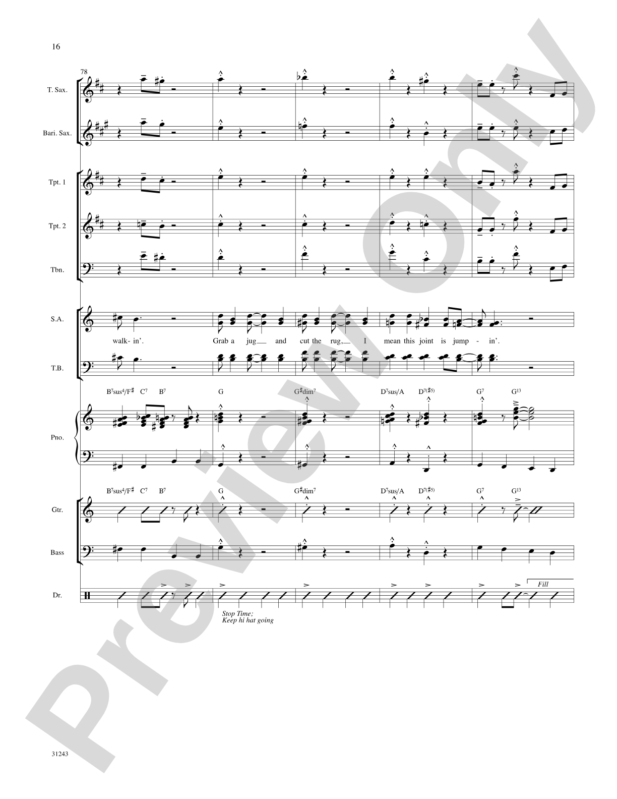 The Joint Is Jumpin' (from the musical Ain't Misbehavin'): Choral SoundPax
