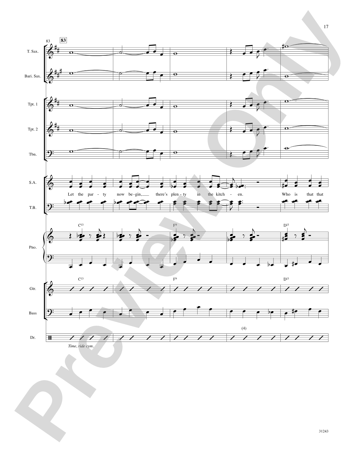 The Joint Is Jumpin' (from the musical Ain't Misbehavin'): Choral SoundPax