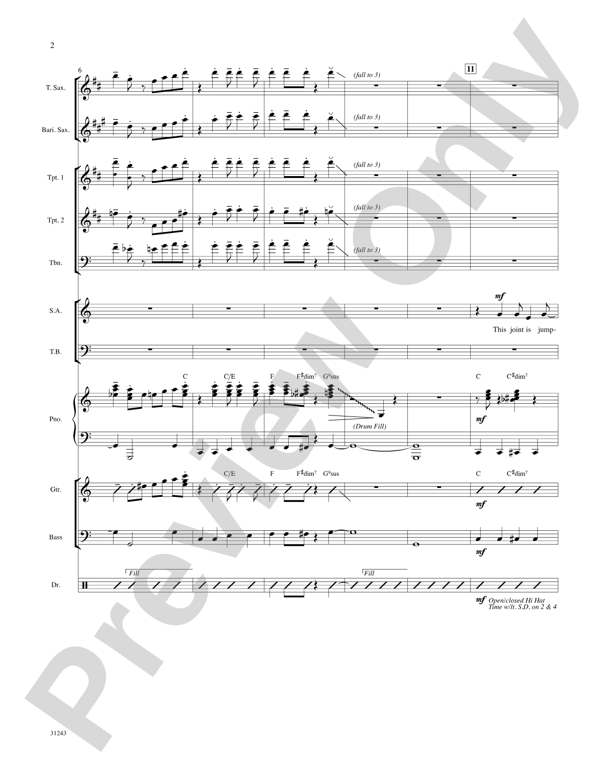 The Joint Is Jumpin' (from the musical Ain't Misbehavin'): Choral SoundPax
