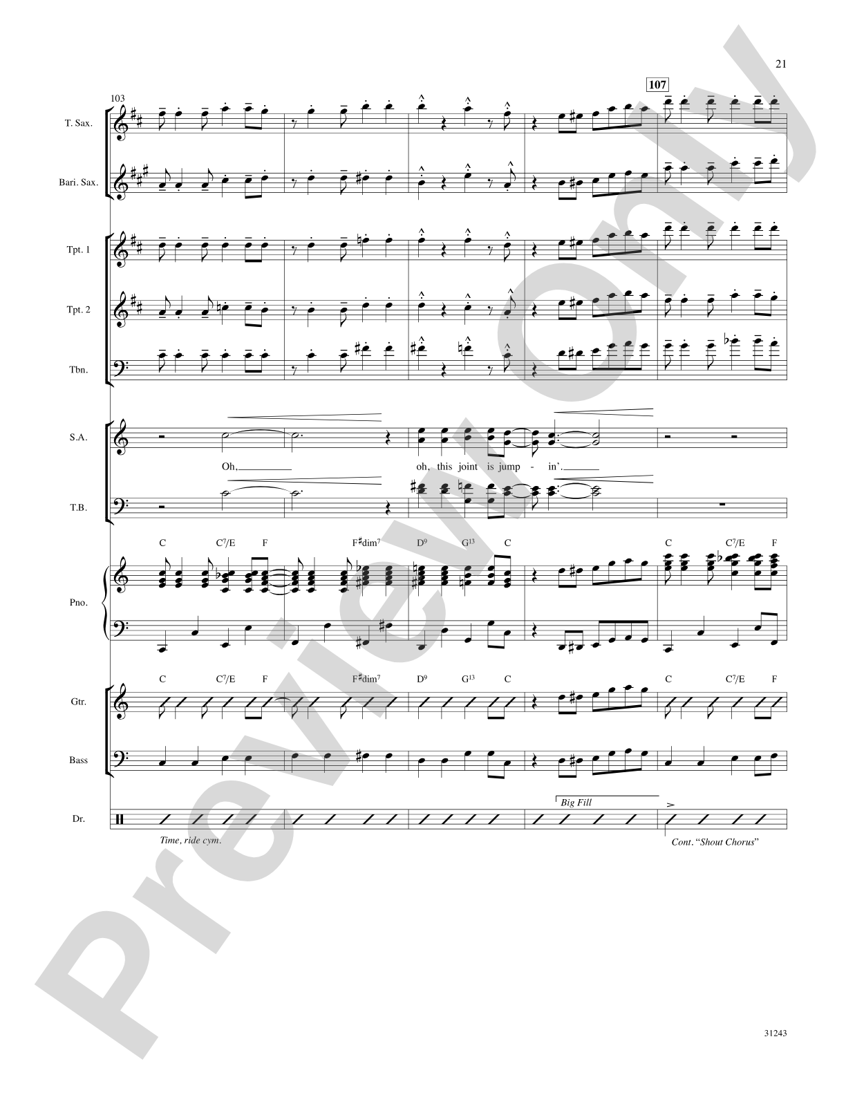 The Joint Is Jumpin' (from the musical Ain't Misbehavin'): Choral SoundPax