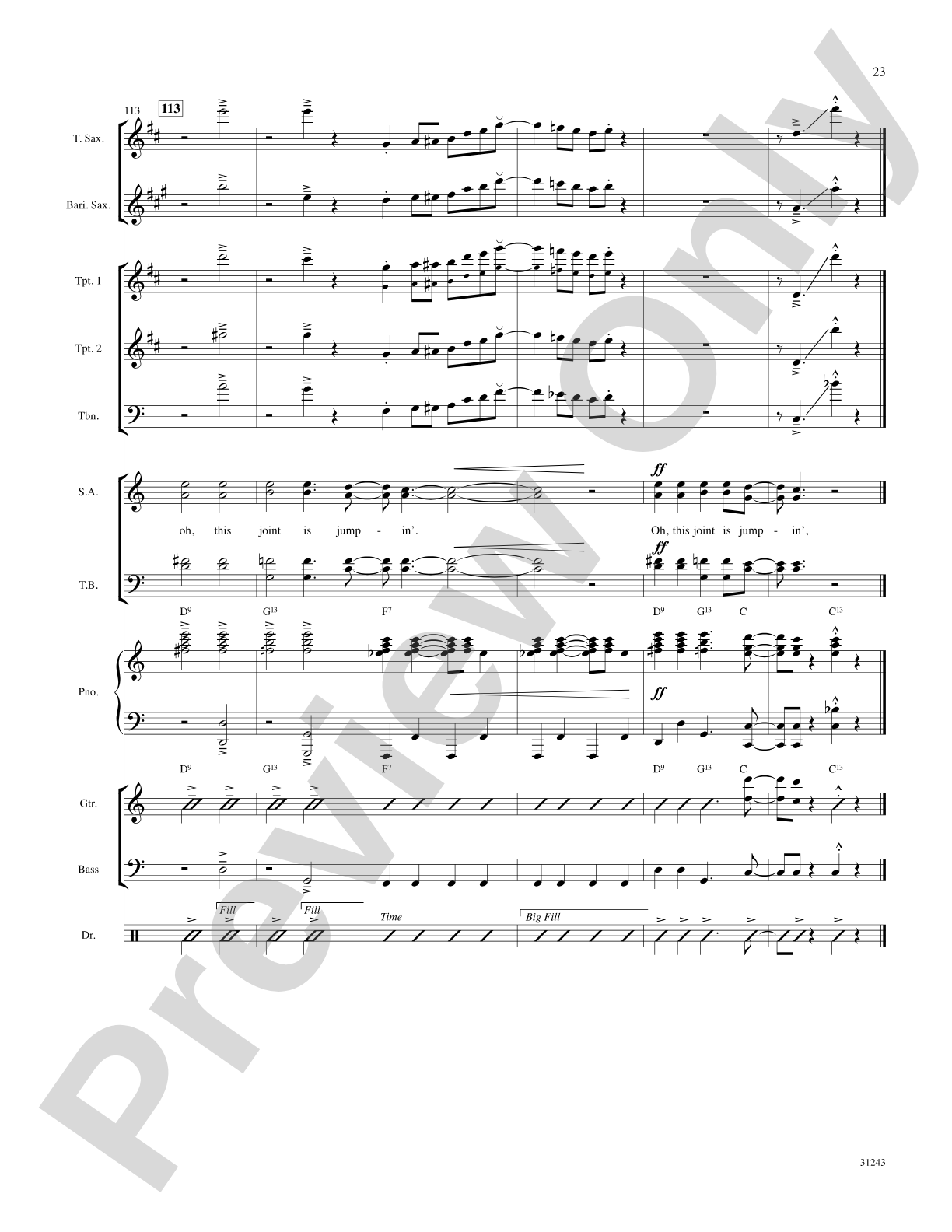 The Joint Is Jumpin' (from the musical Ain't Misbehavin'): Choral SoundPax
