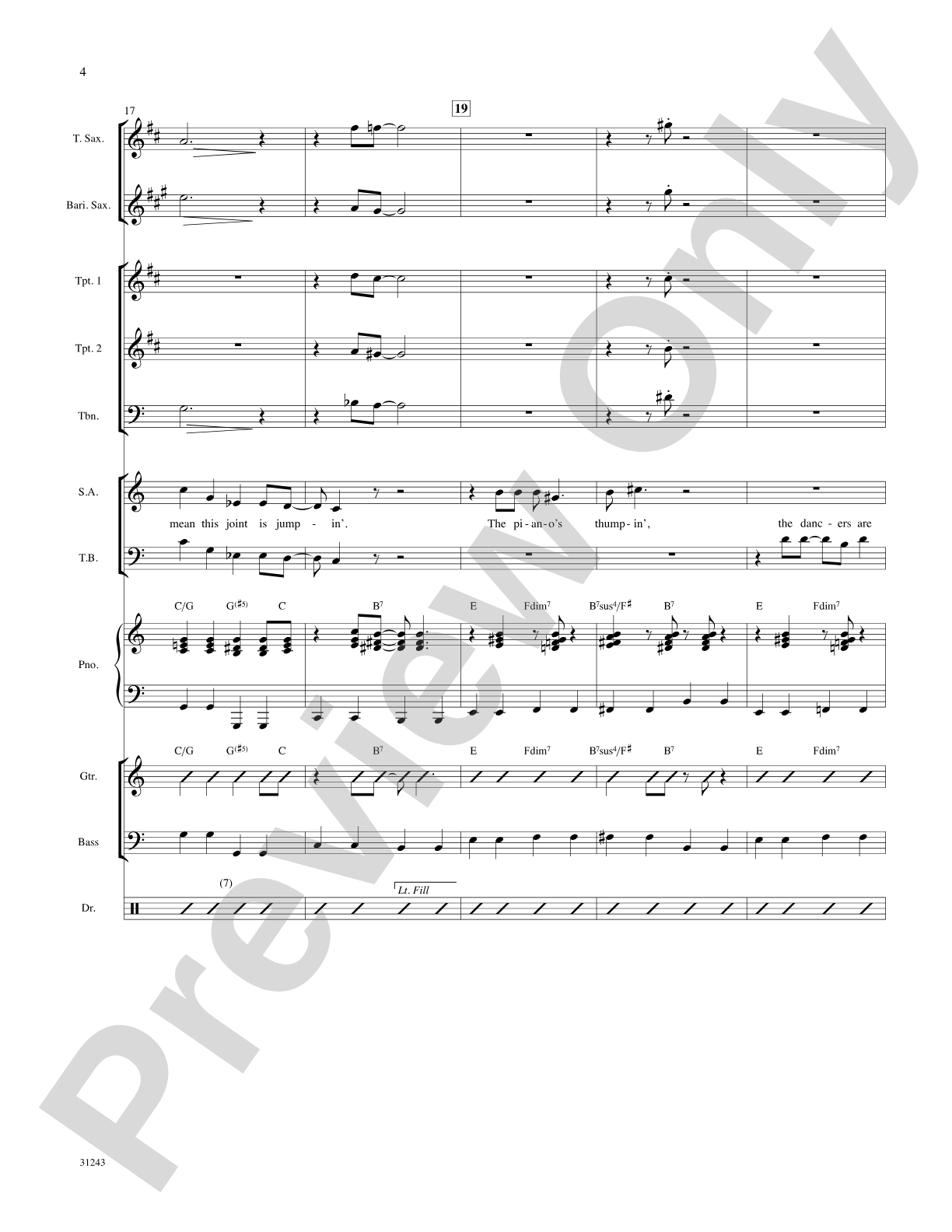 The Joint Is Jumpin' (from the musical Ain't Misbehavin'): Choral SoundPax