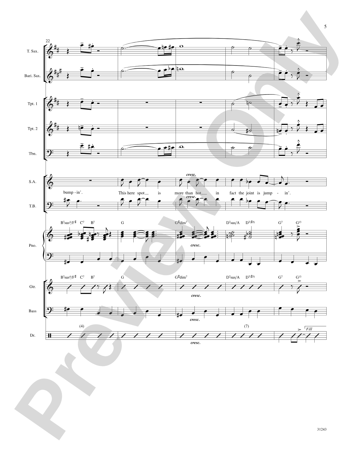 The Joint Is Jumpin' (from the musical Ain't Misbehavin'): Choral SoundPax