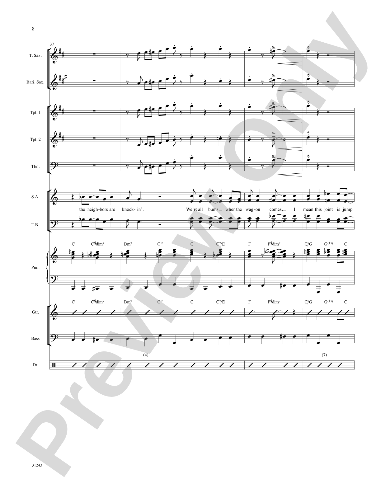 The Joint Is Jumpin' (from the musical Ain't Misbehavin'): Choral SoundPax