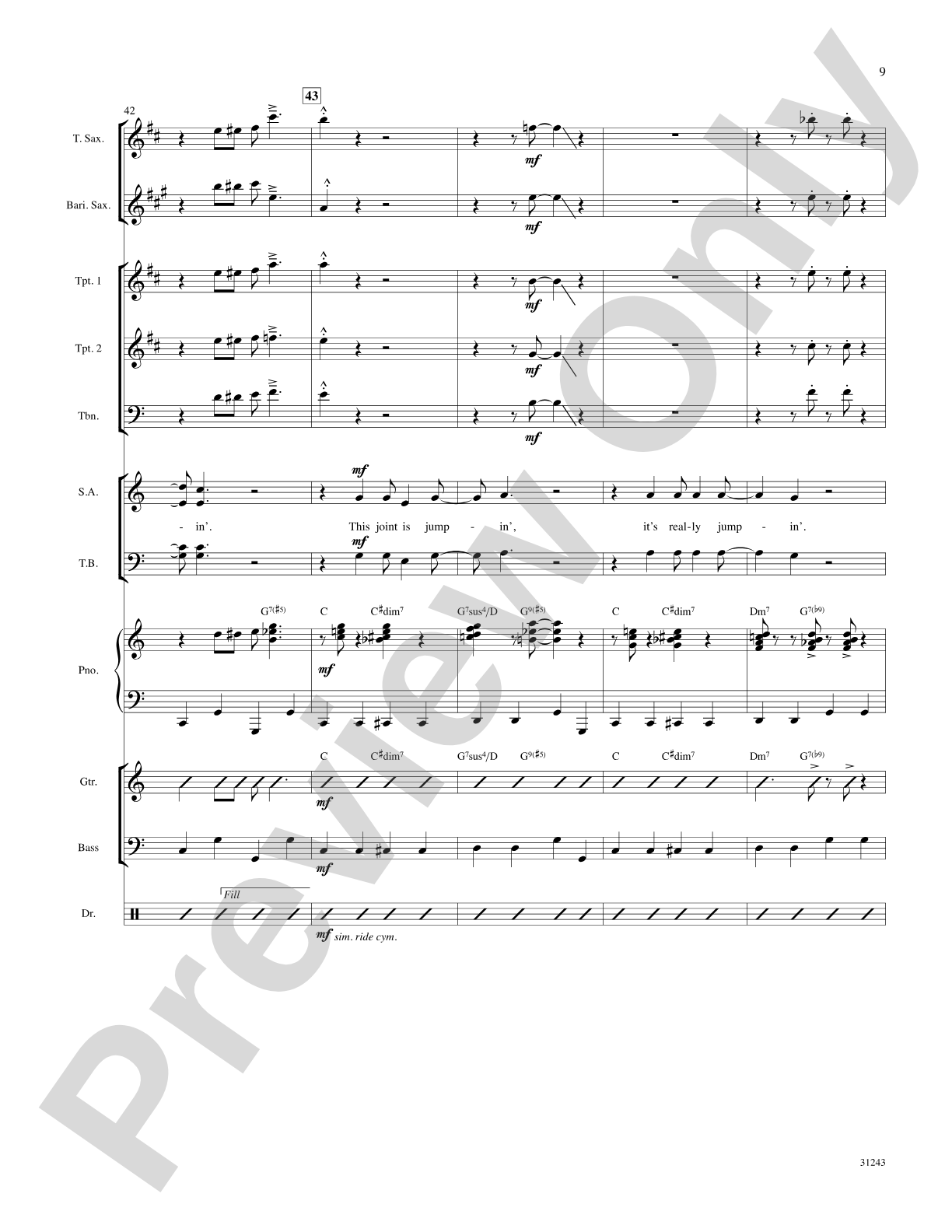 The Joint Is Jumpin' (from the musical Ain't Misbehavin'): Choral SoundPax