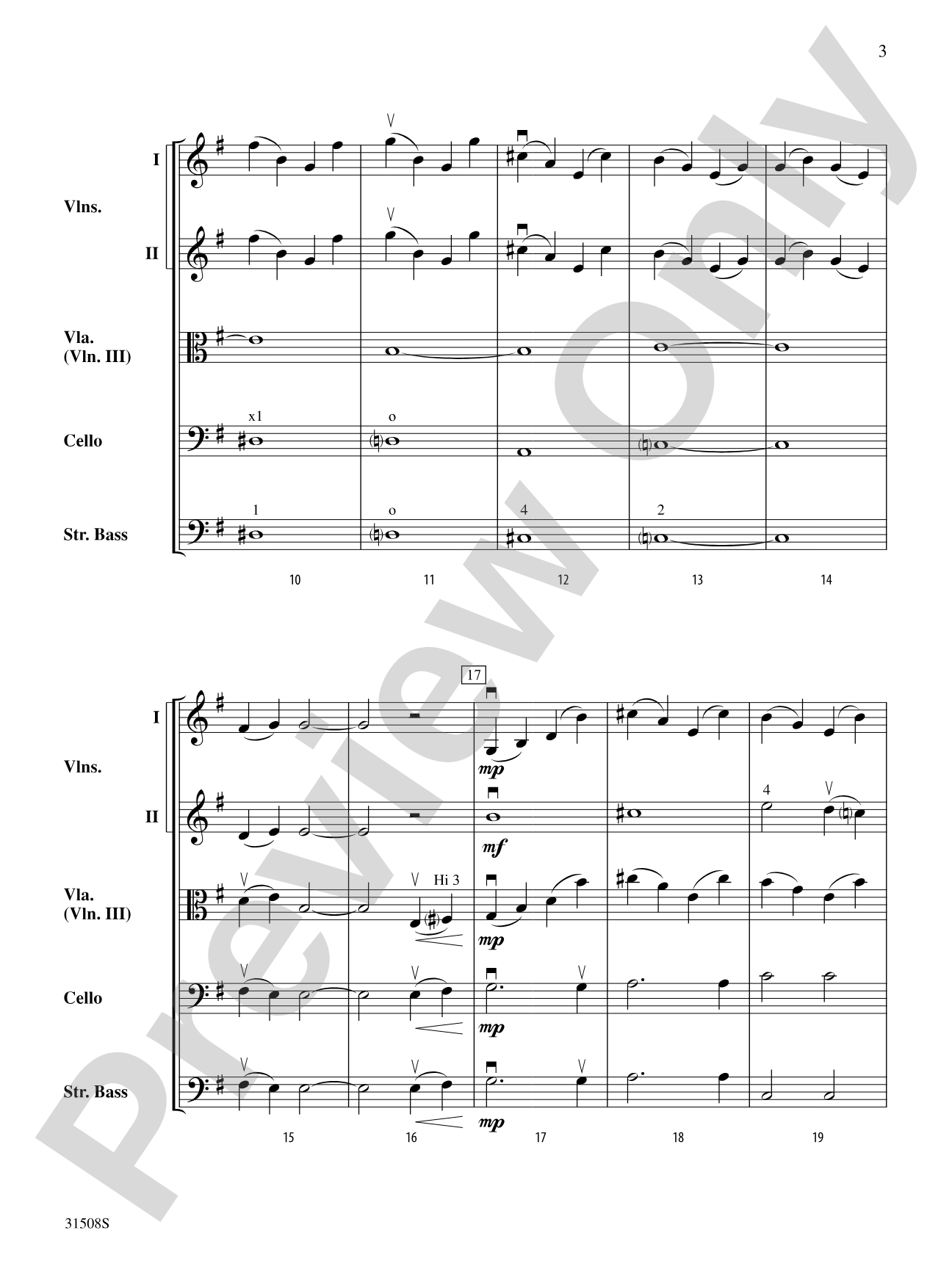 Stairway to Heaven, Theme from: Score