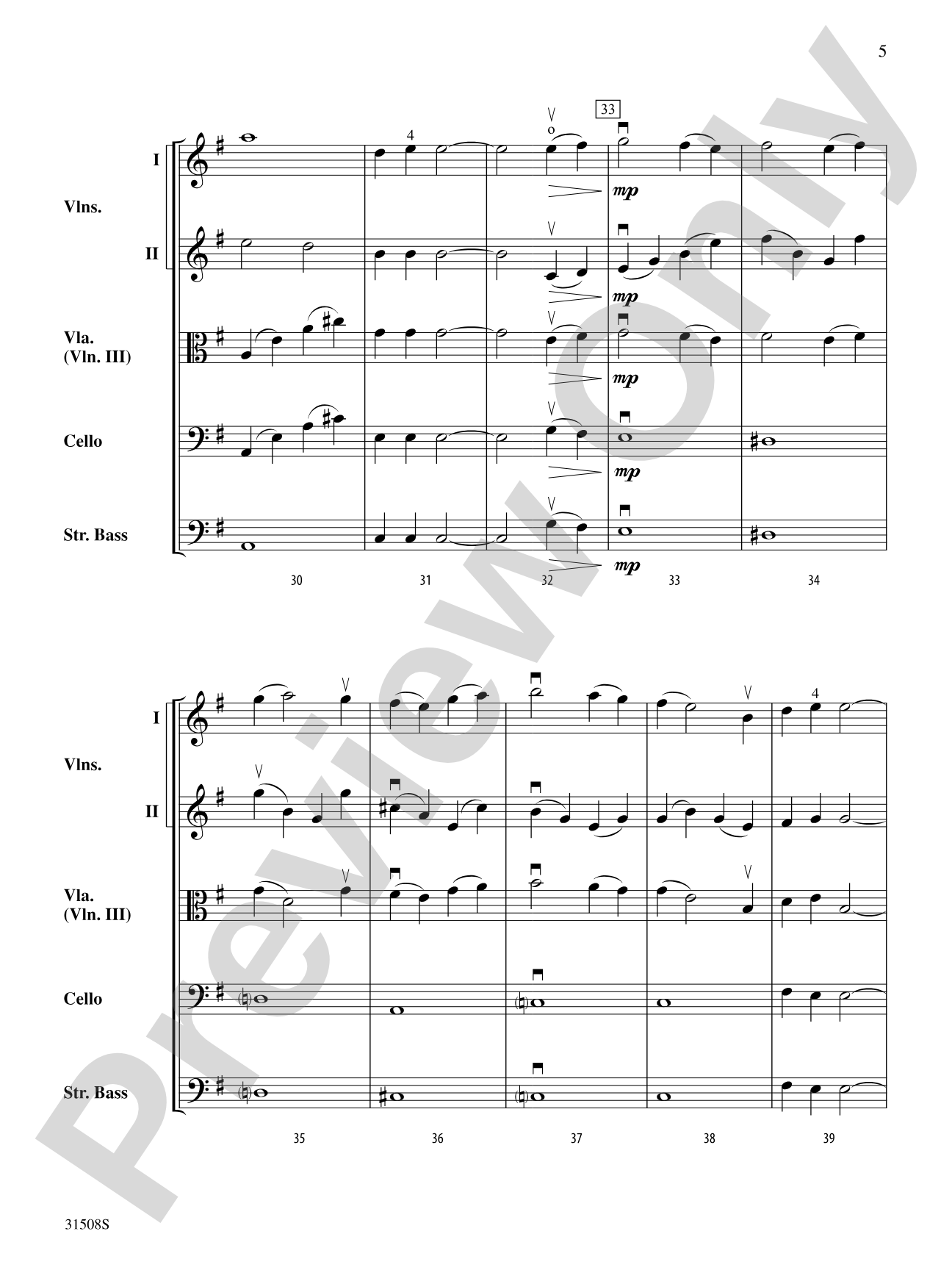 Stairway to Heaven, Theme from: Score