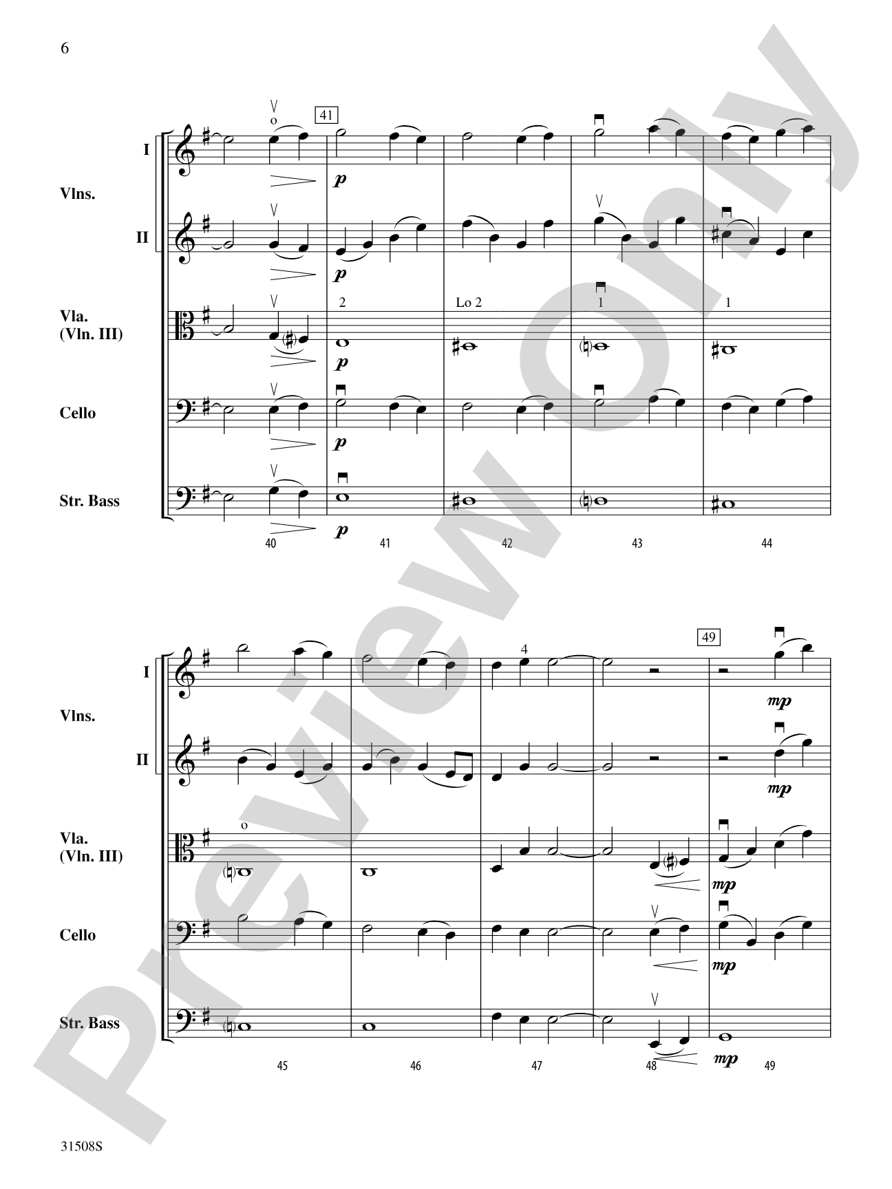 Stairway to Heaven, Theme from: Score