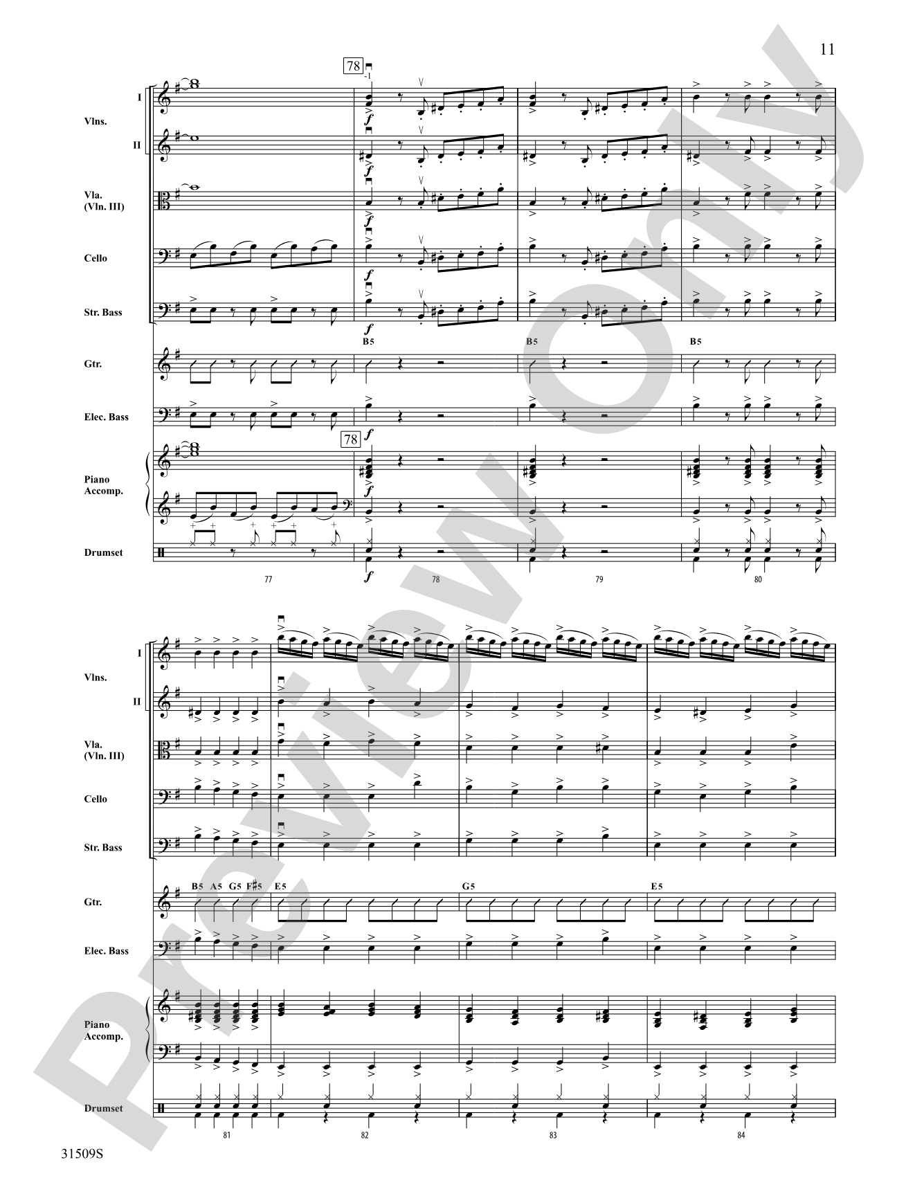Wizards in Winter: String Orchestra Conductor Score & Parts