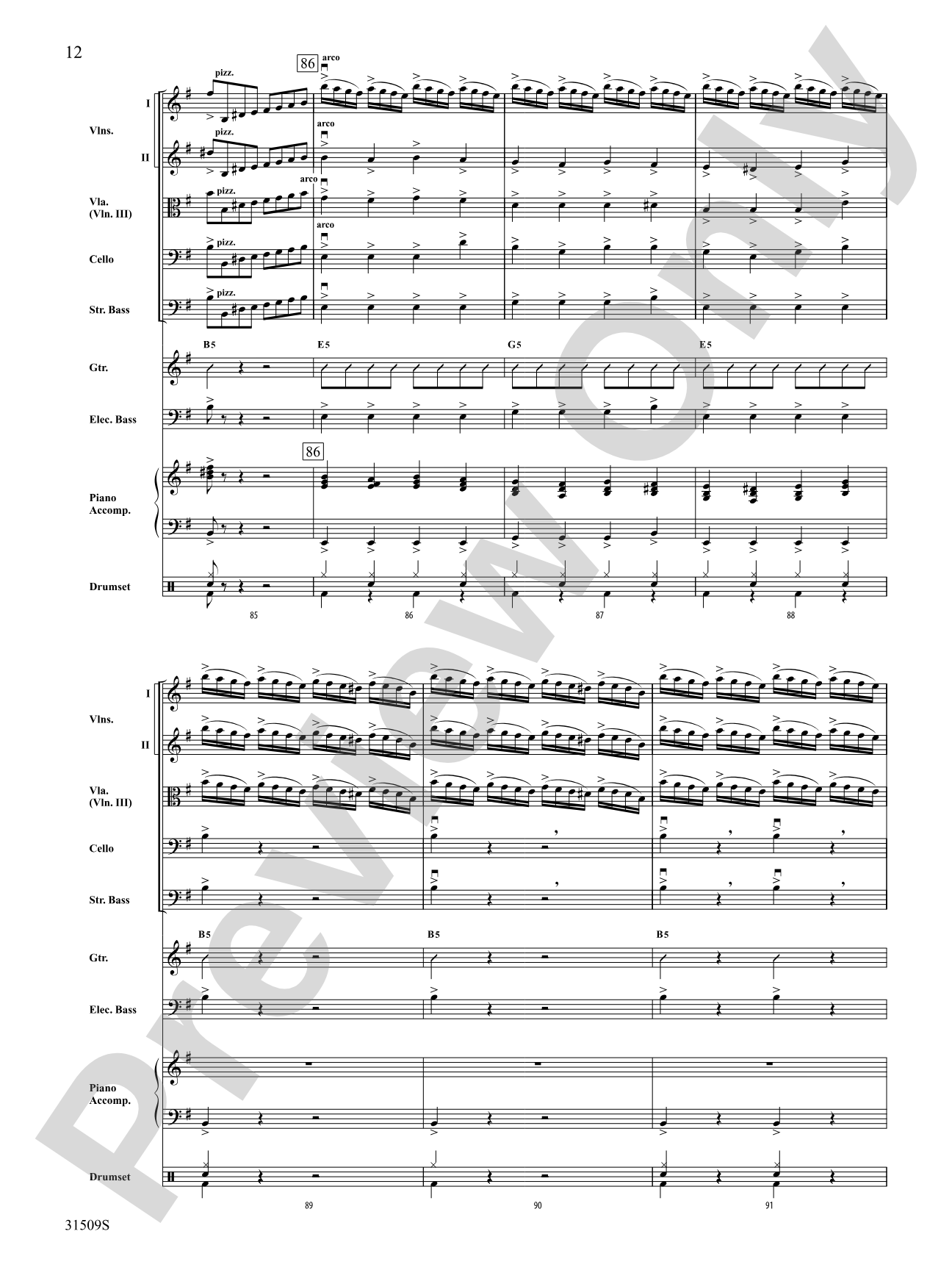 Wizards in Winter: String Orchestra Conductor Score & Parts