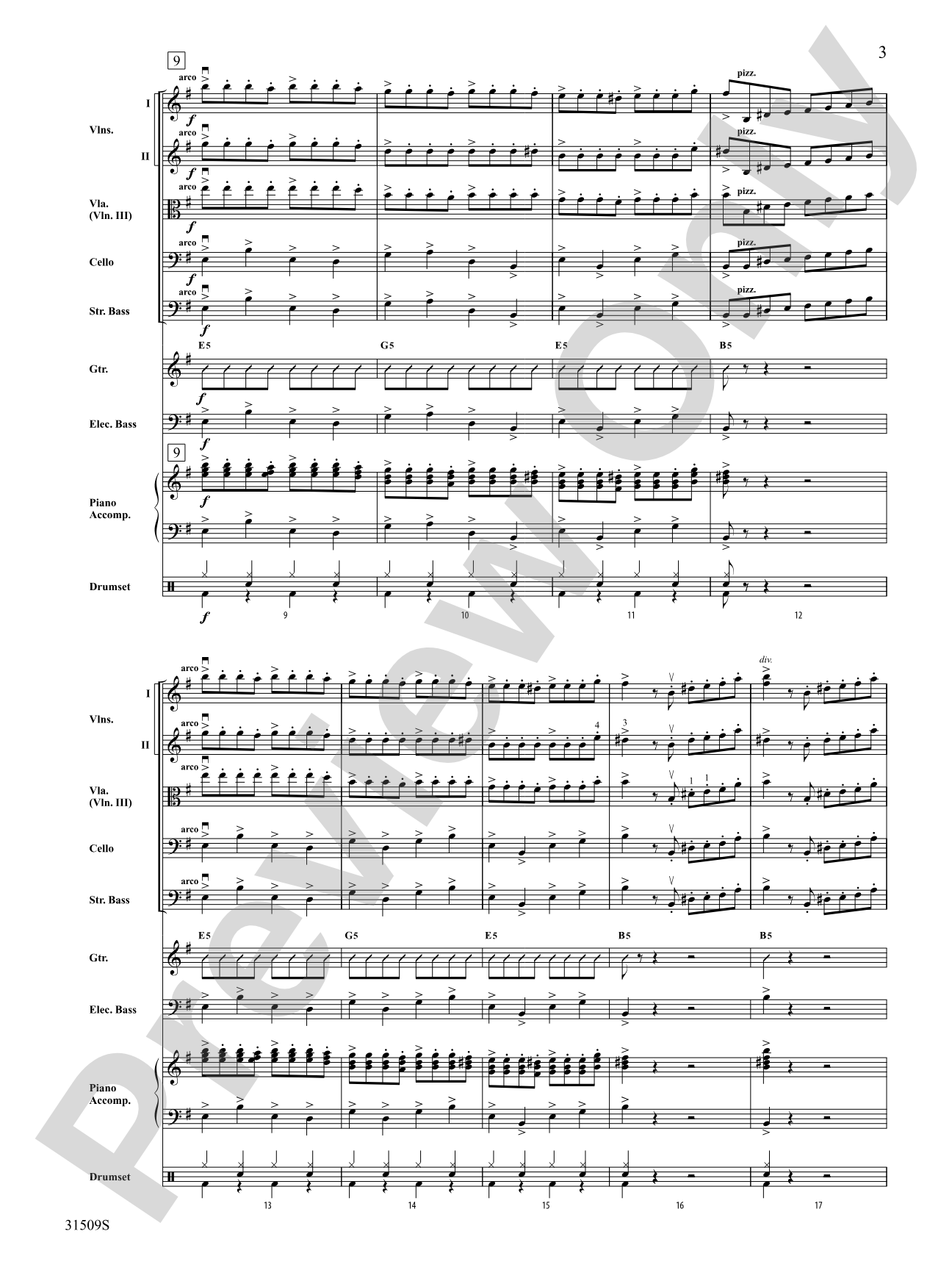 Wizards in Winter: String Orchestra Conductor Score & Parts