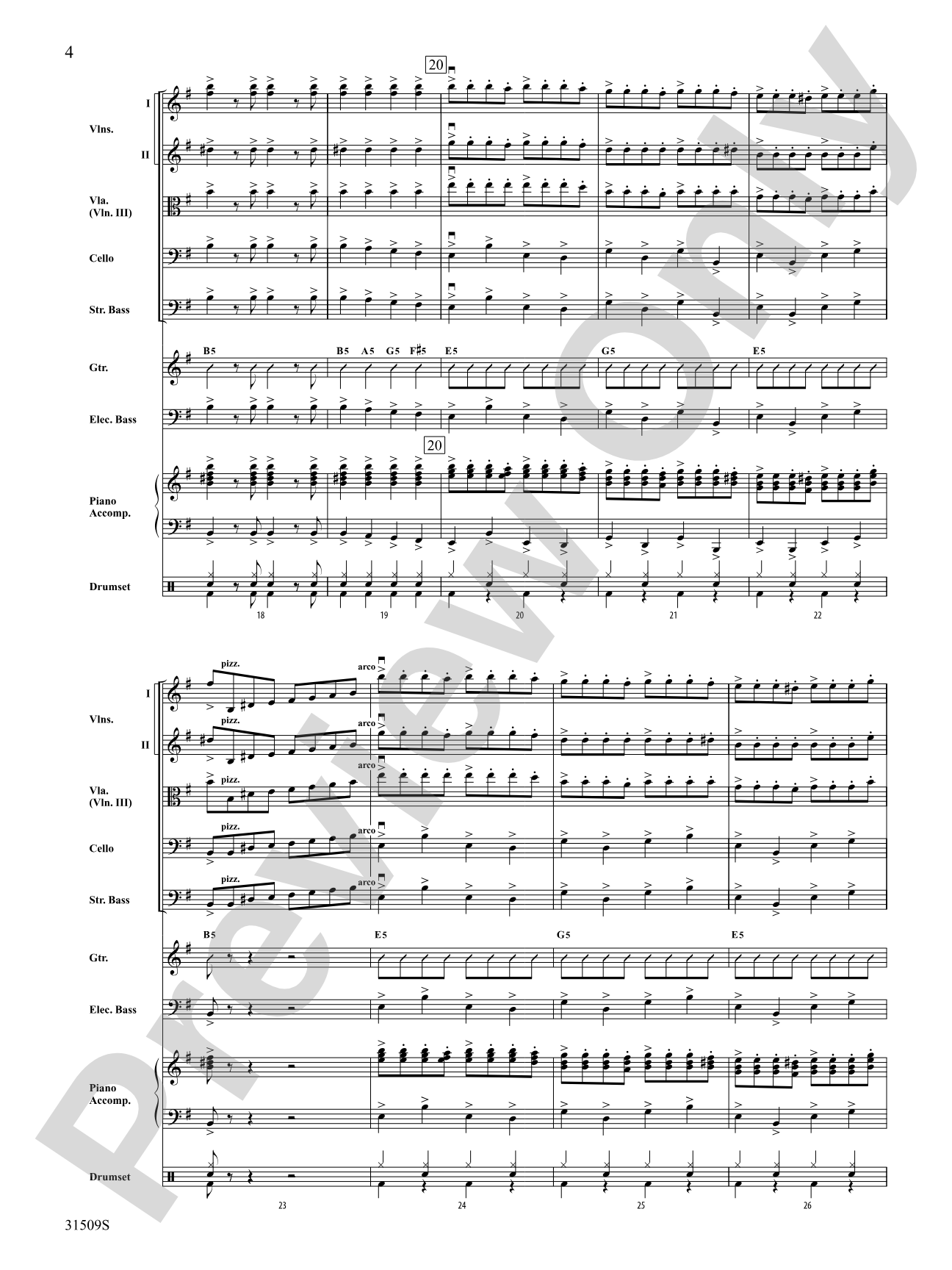 Wizards in Winter: String Orchestra Conductor Score & Parts