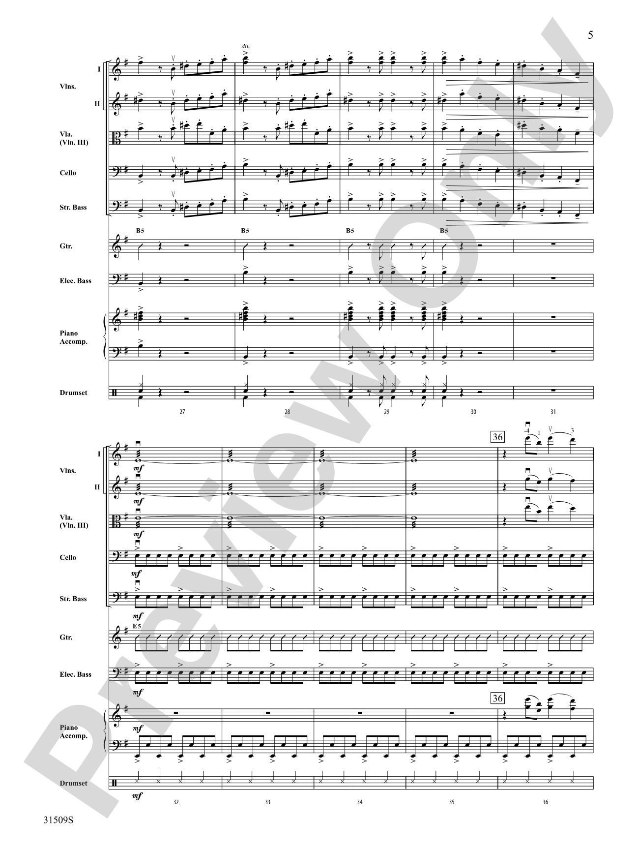 Wizards in Winter: String Orchestra Conductor Score & Parts