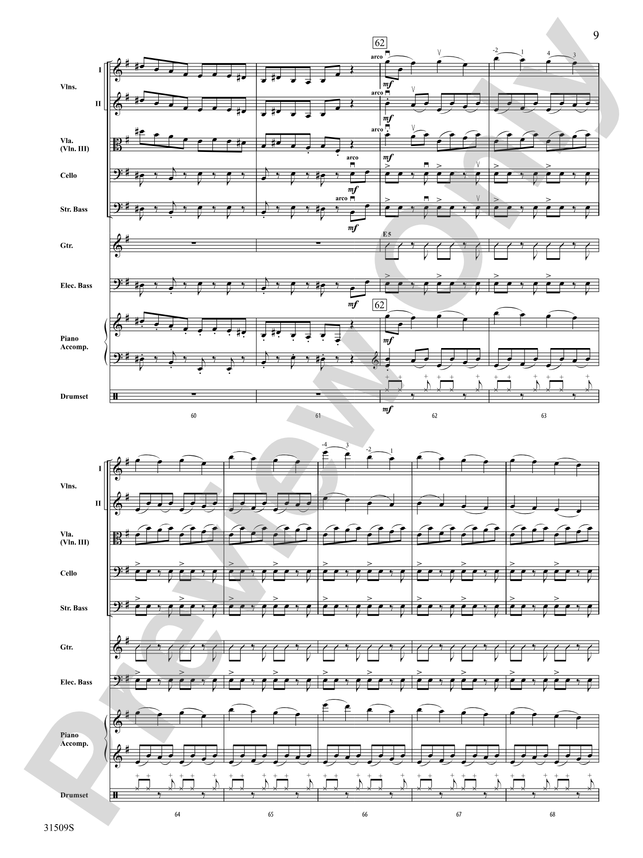 Wizards in Winter: String Orchestra Conductor Score & Parts