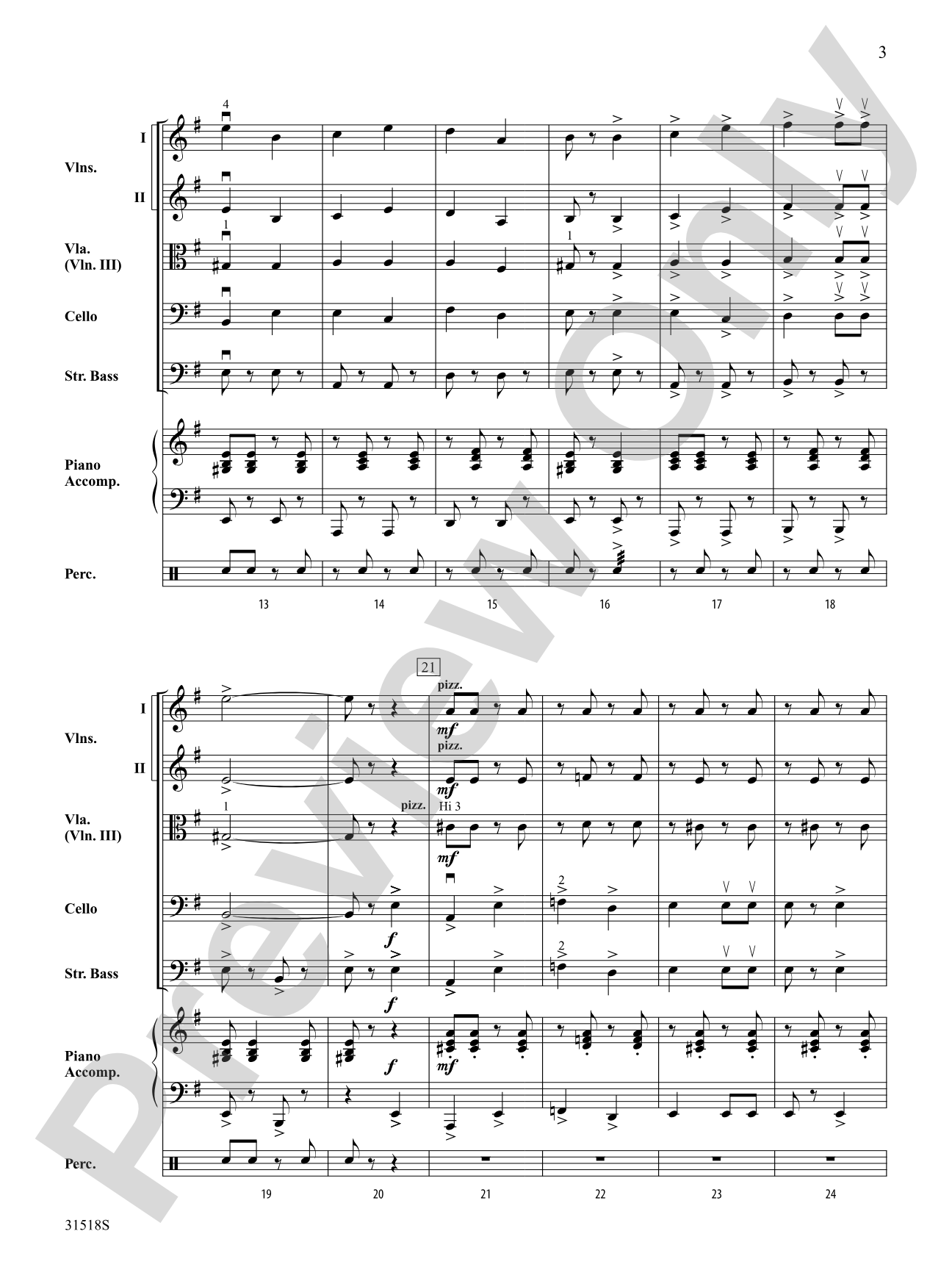 Dervish: String Orchestra Conductor Score & Parts