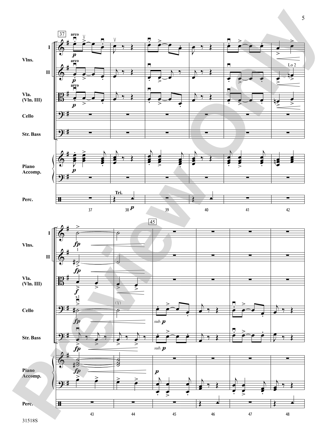 Dervish: String Orchestra Conductor Score & Parts