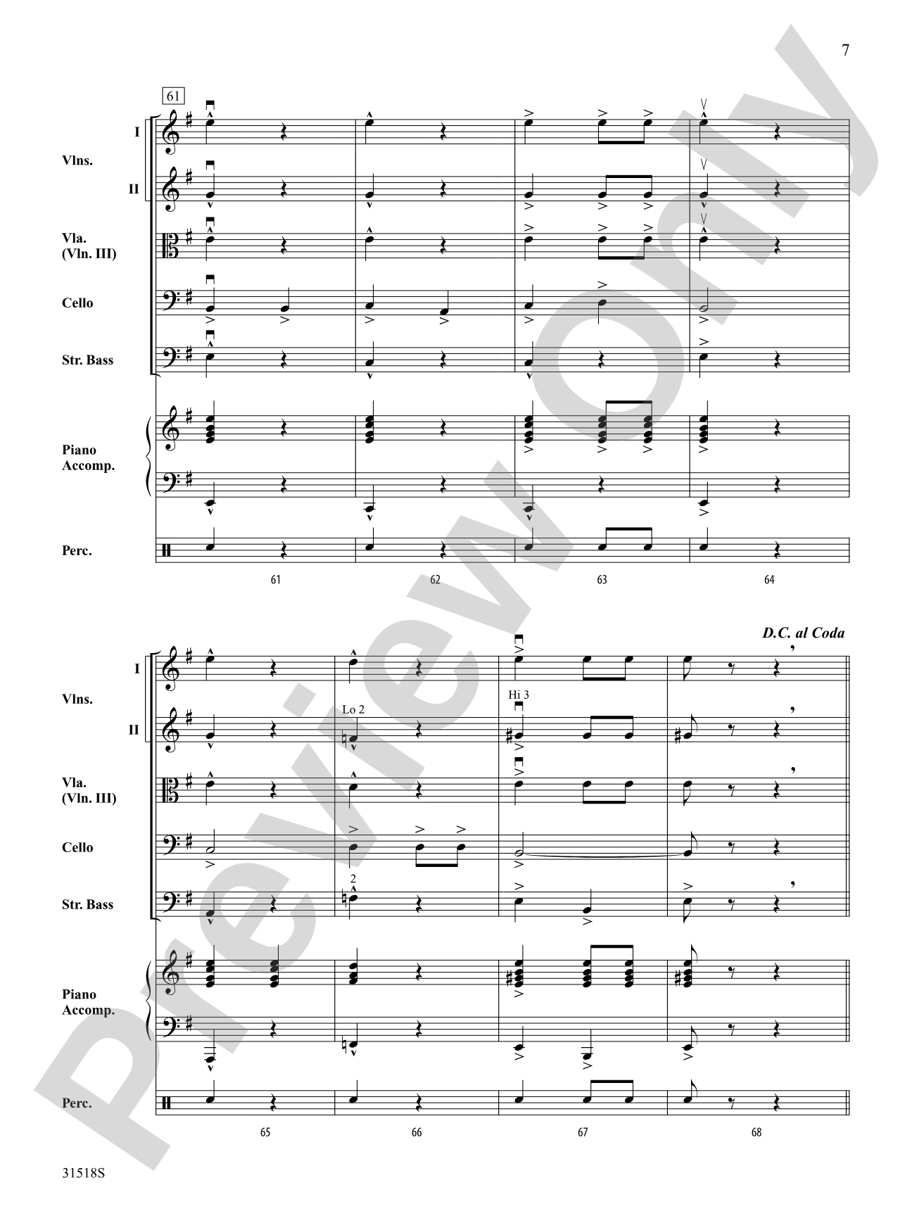 Dervish: String Orchestra Conductor Score & Parts