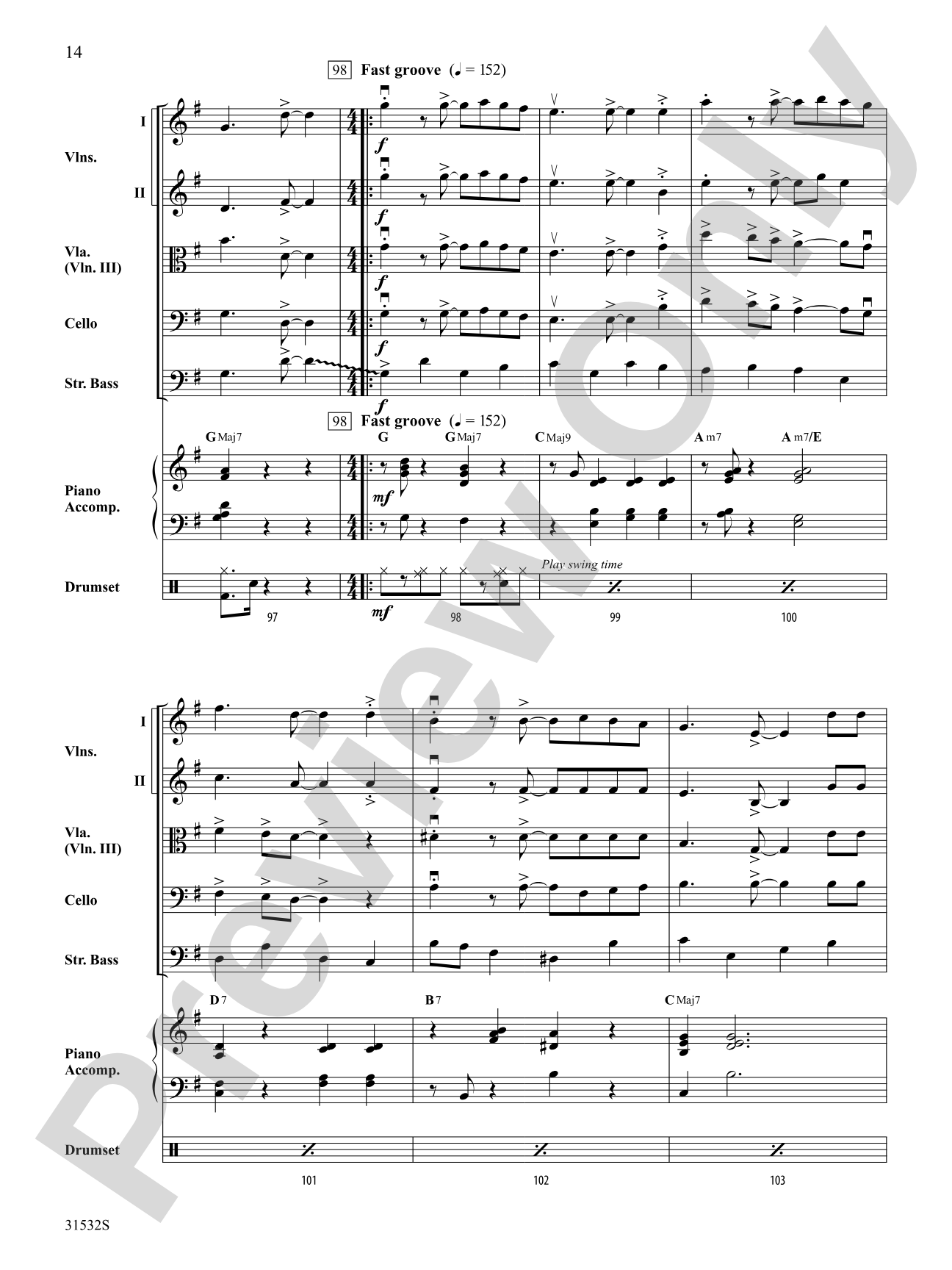 Have a Cool Yule: String Orchestra Conductor Score & Parts